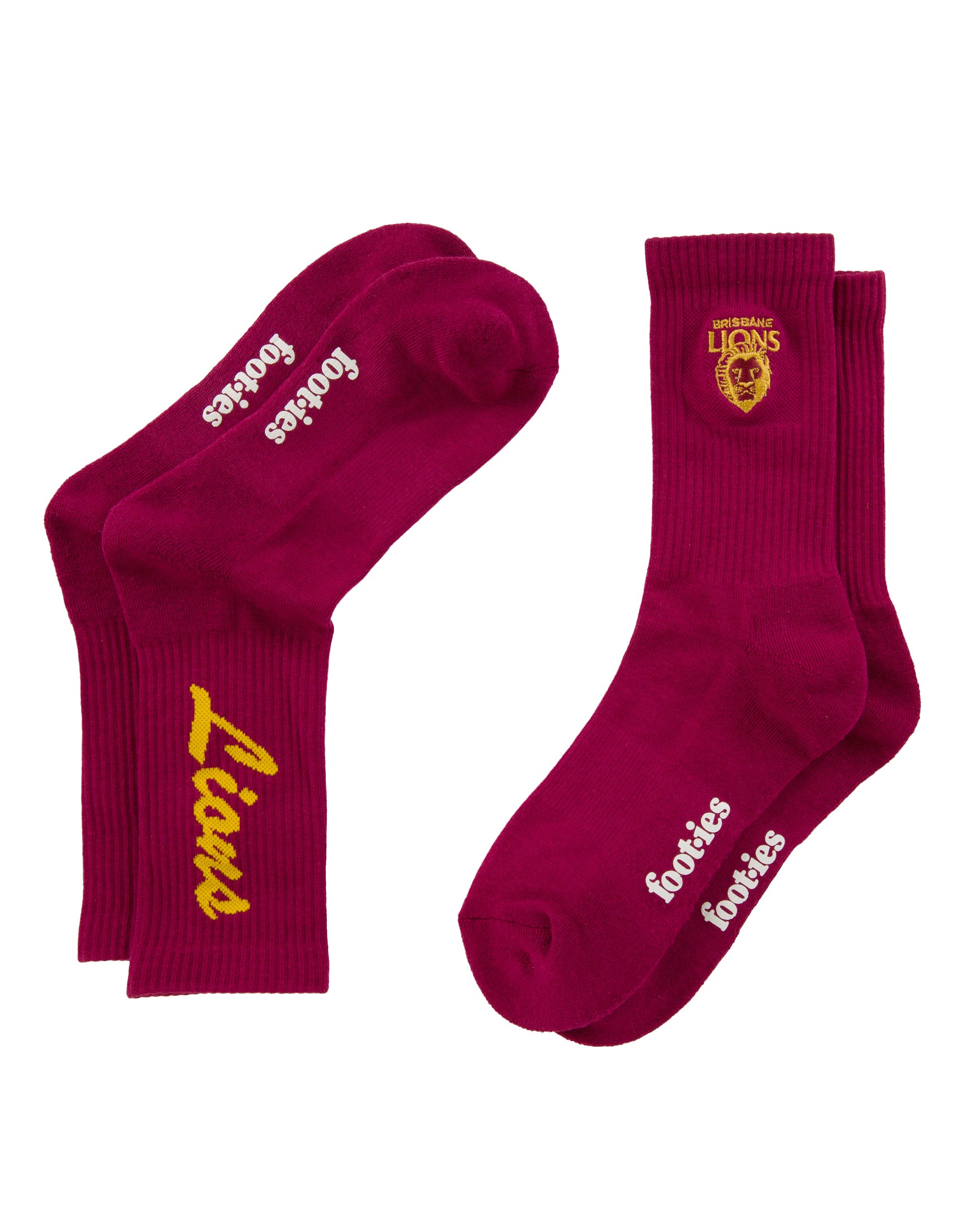 Brisbane Lions Sneaker Sock 2-Pack