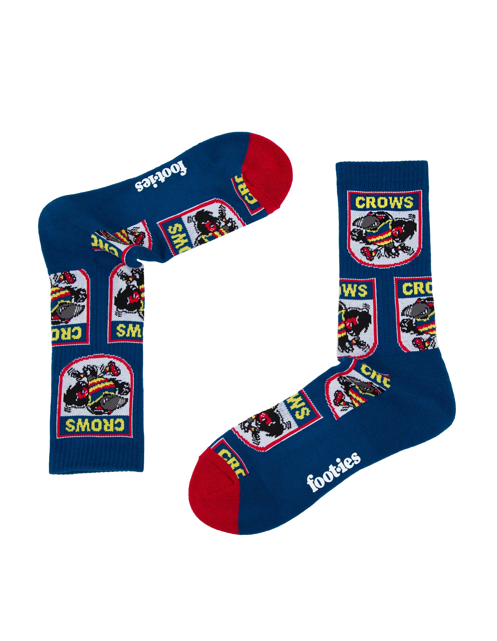 Adelaide Crows Retro Sneaker Sock 2 Pack