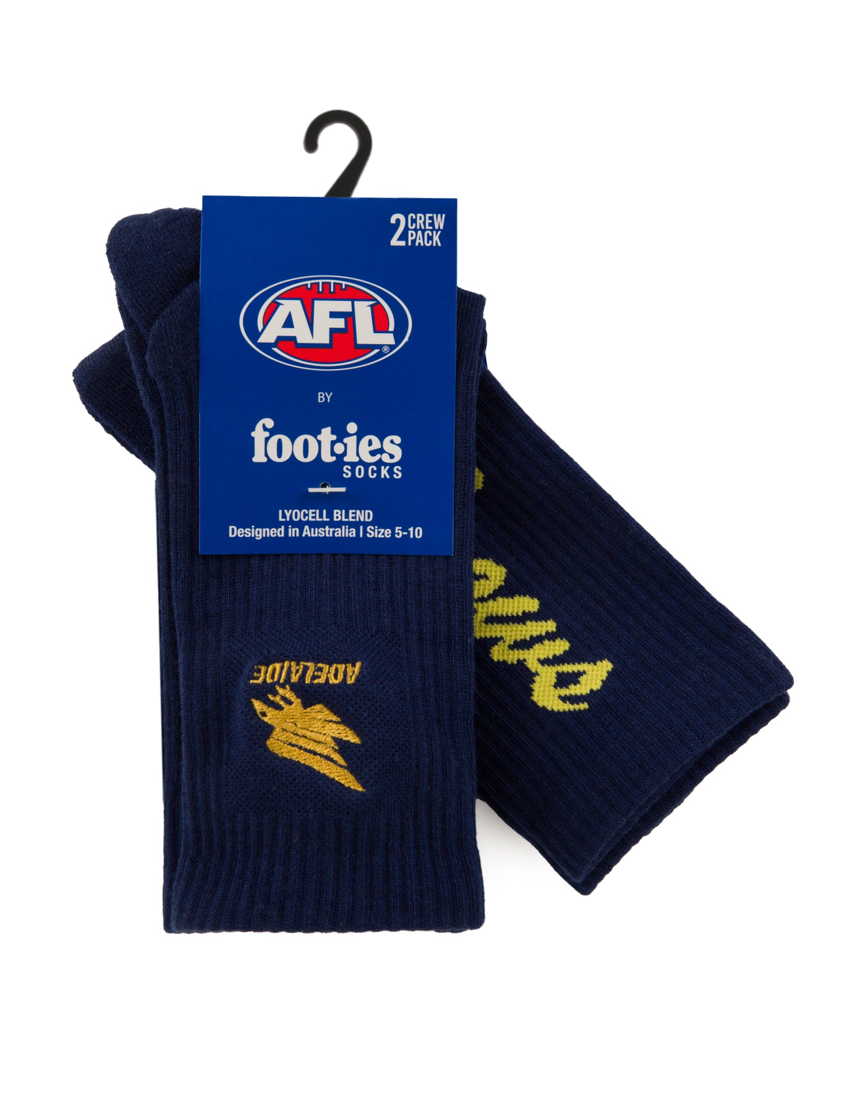 Adelaide Crows Sneaker Sock 2-Pack