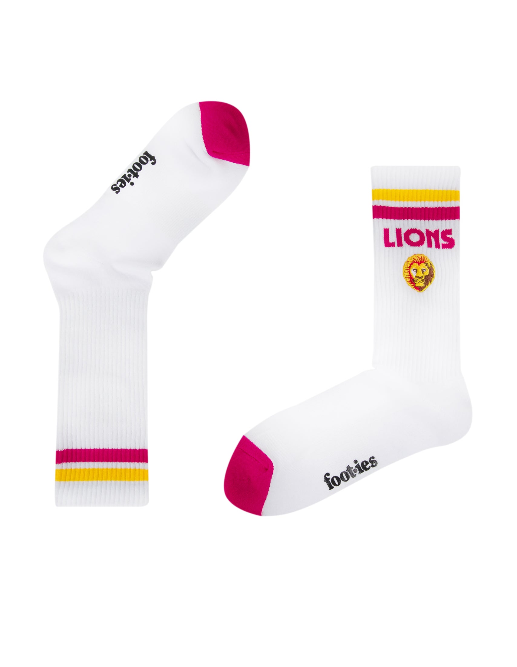 Brisbane Lions Mascot Sneaker Sock 2 Pack