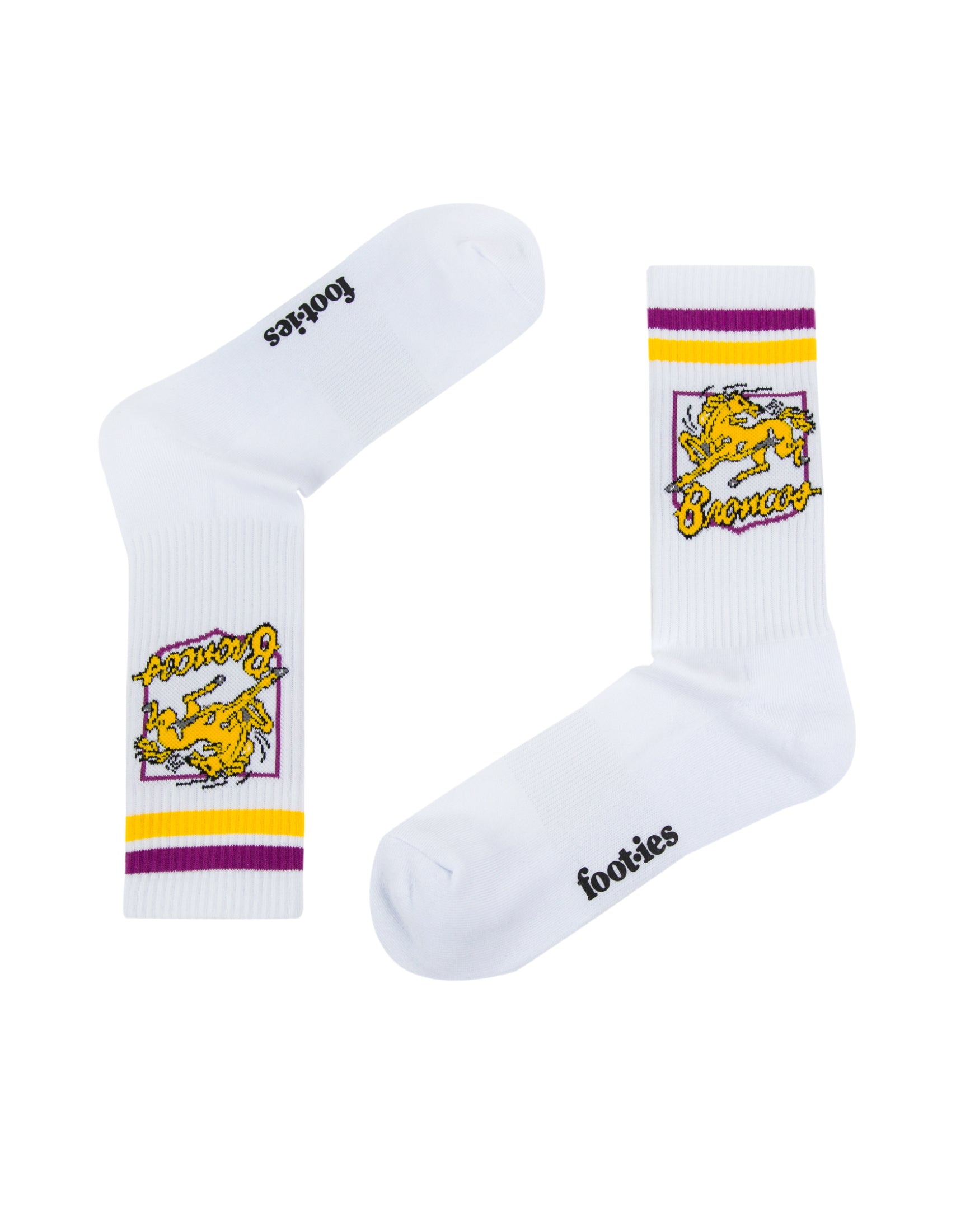 Brisbane Broncos Retro Sneaker Sock 2 Pack