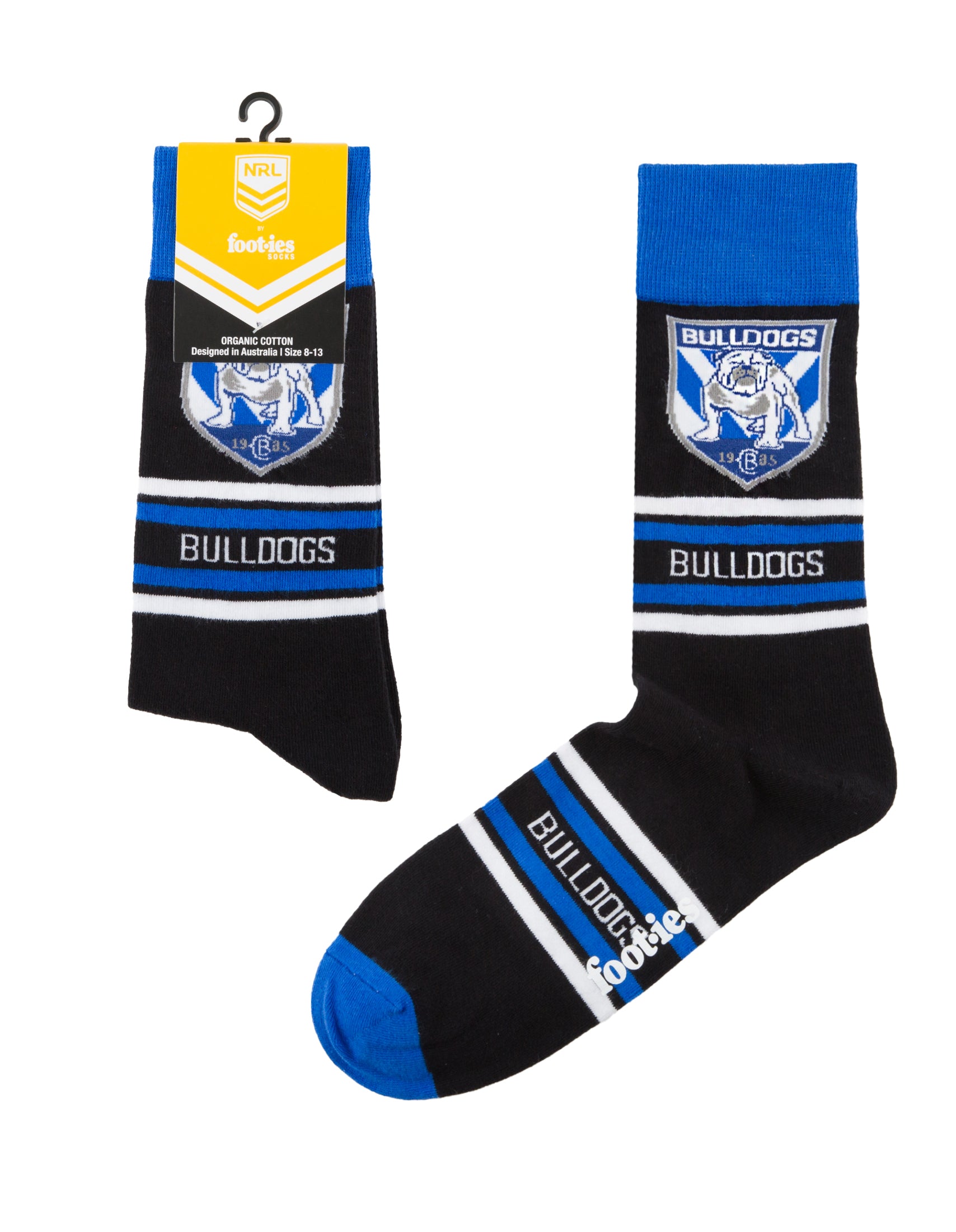 Canterbury Bankstown Bulldogs Stripe Organic Cotton Socks