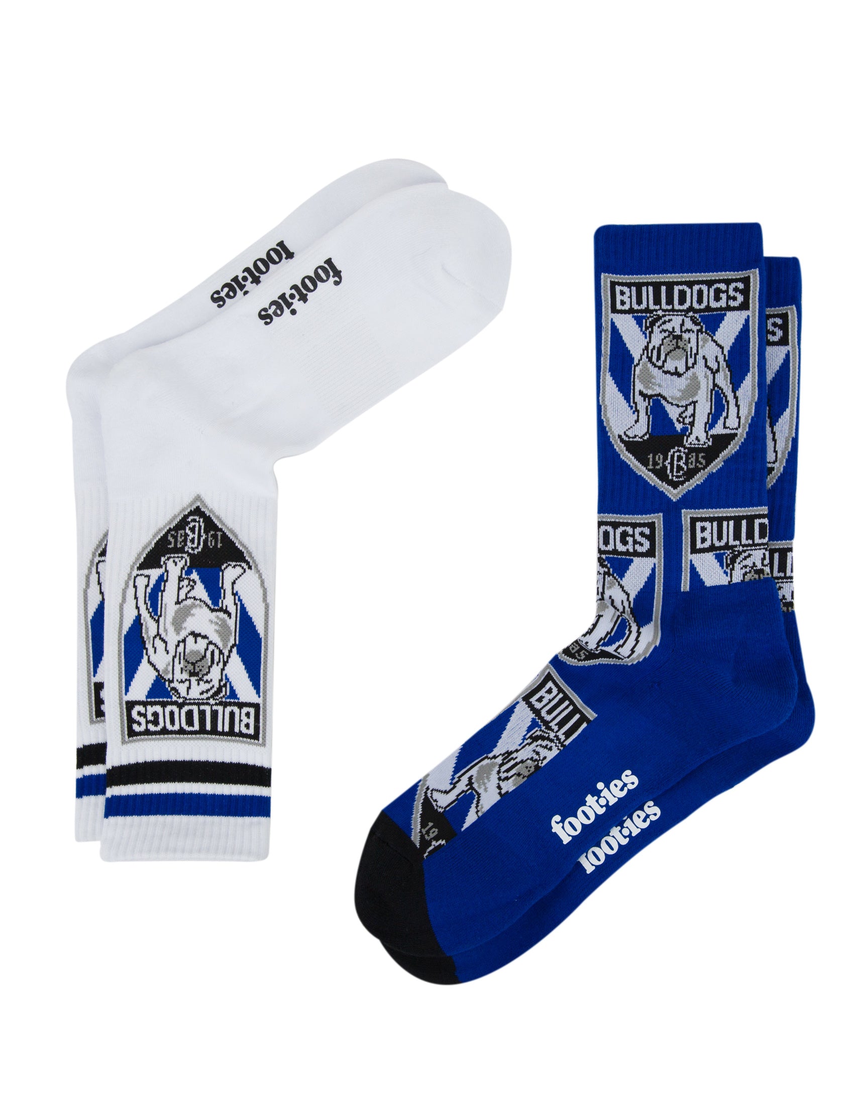 Canterbury-Bankstown Bulldogs Sneaker Socks 2 Pack