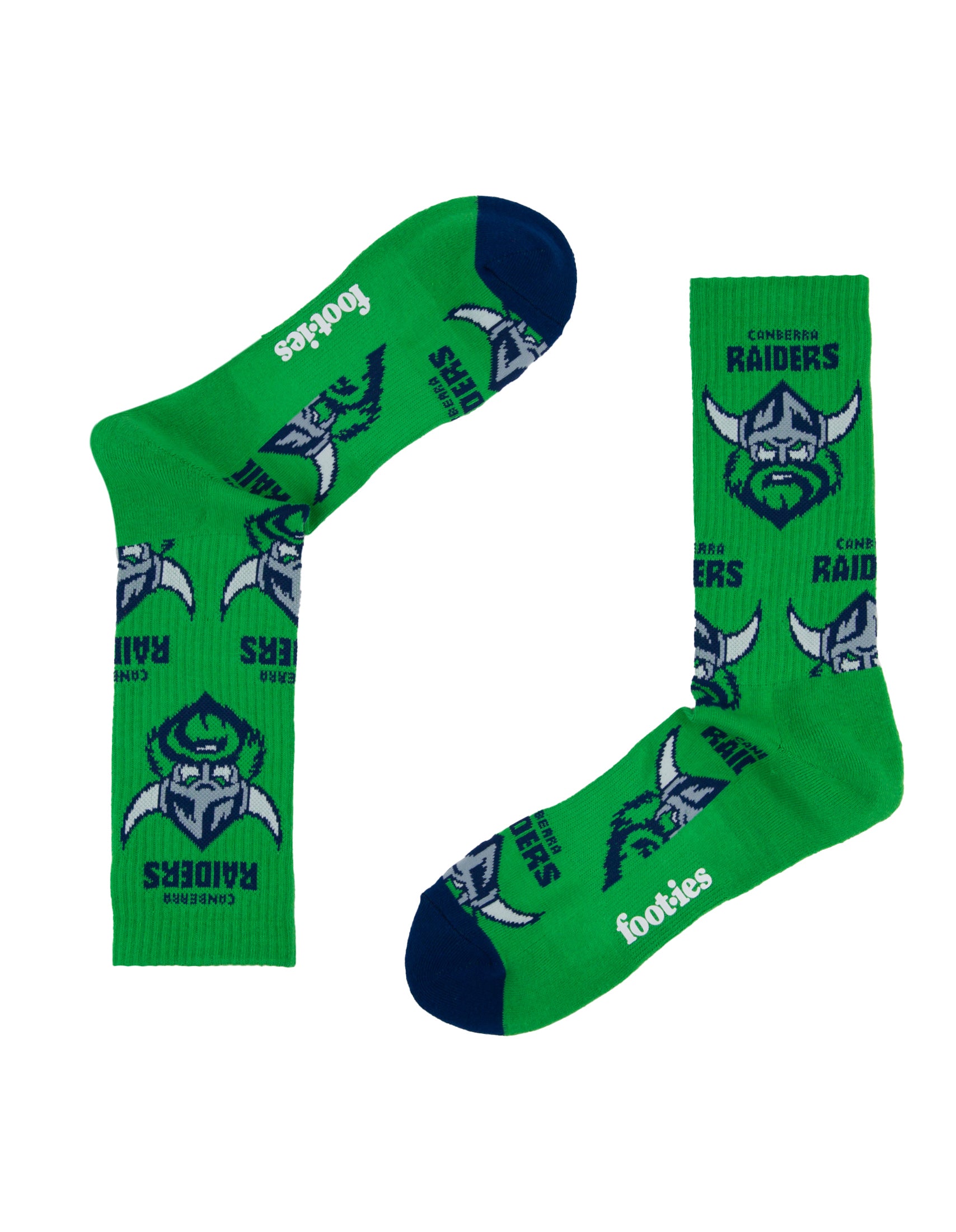 Canberra Raiders Logo Sneaker Socks 2 Pack