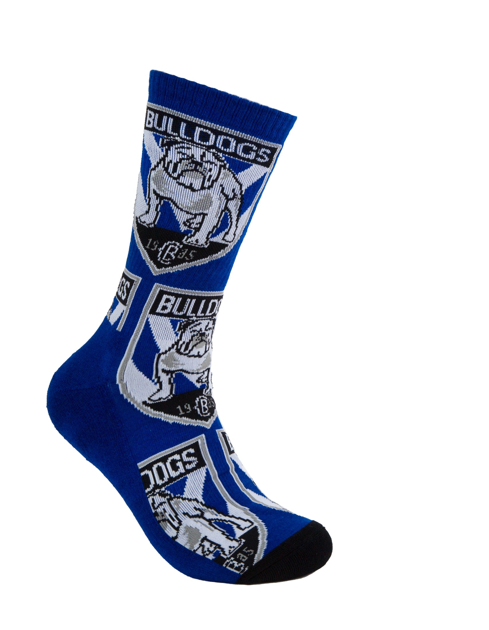 Canterbury-Bankstown Bulldogs Embroidered Sneaker Socks 2 Pack