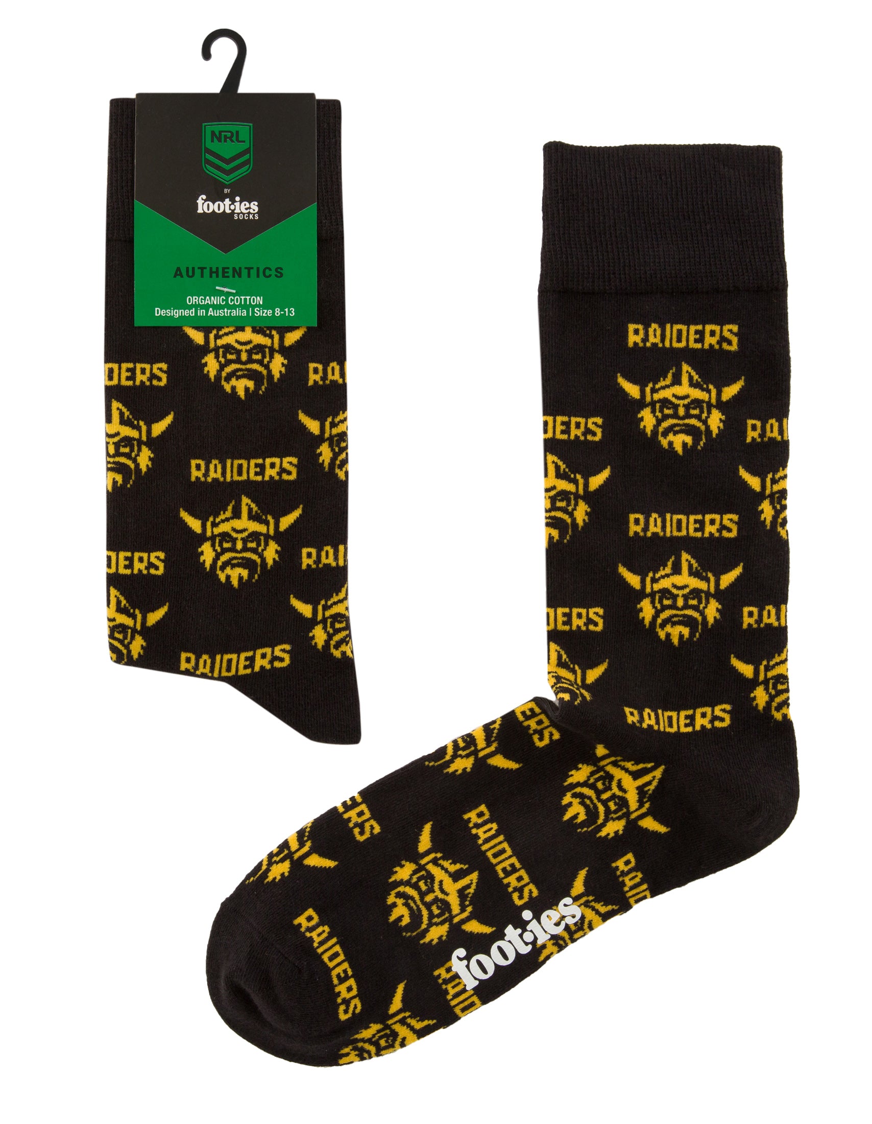 Canberra Raiders Organic Cotton Crew Sock