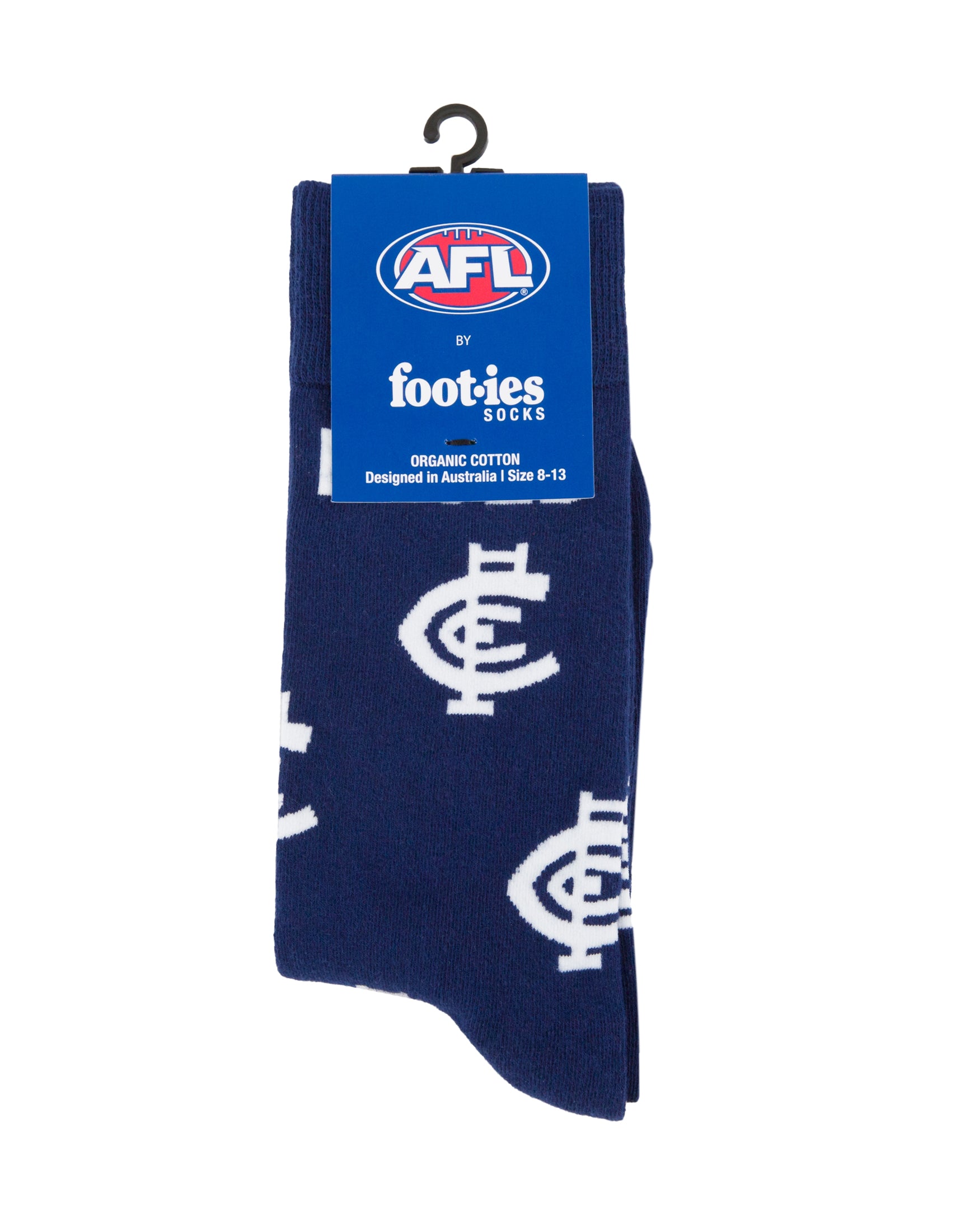 Carlton Blues Mascot Organic Cotton Socks