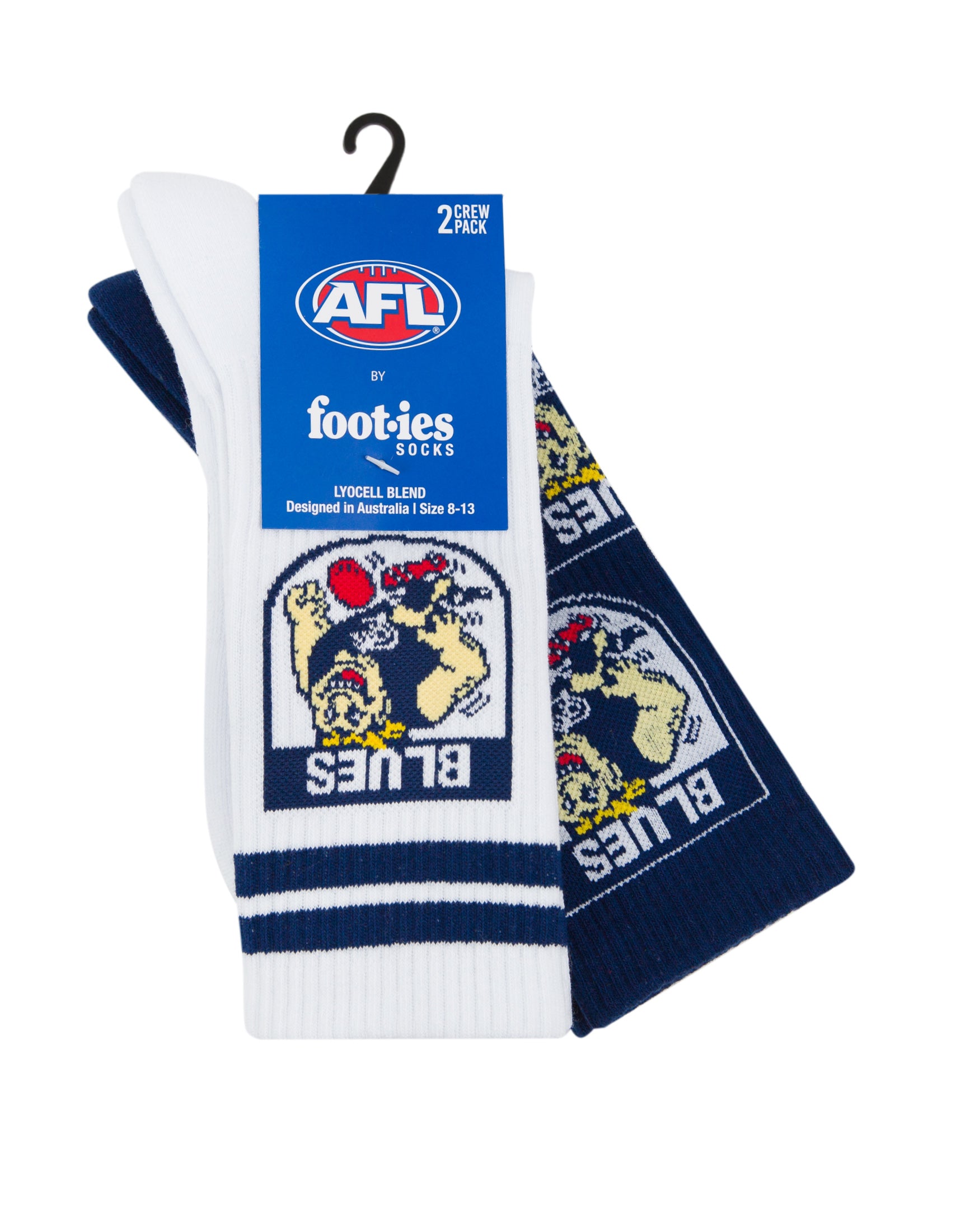 Carlton Blues Retro Sneaker Sock 2 Pack