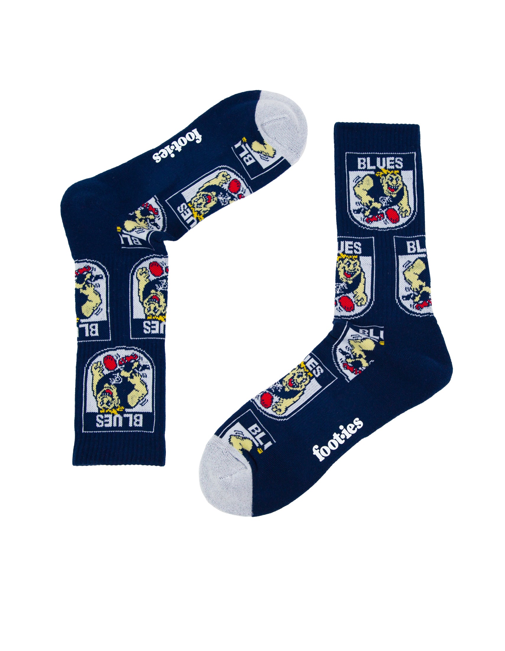 Carlton Blues Retro Sneaker Sock 2 Pack
