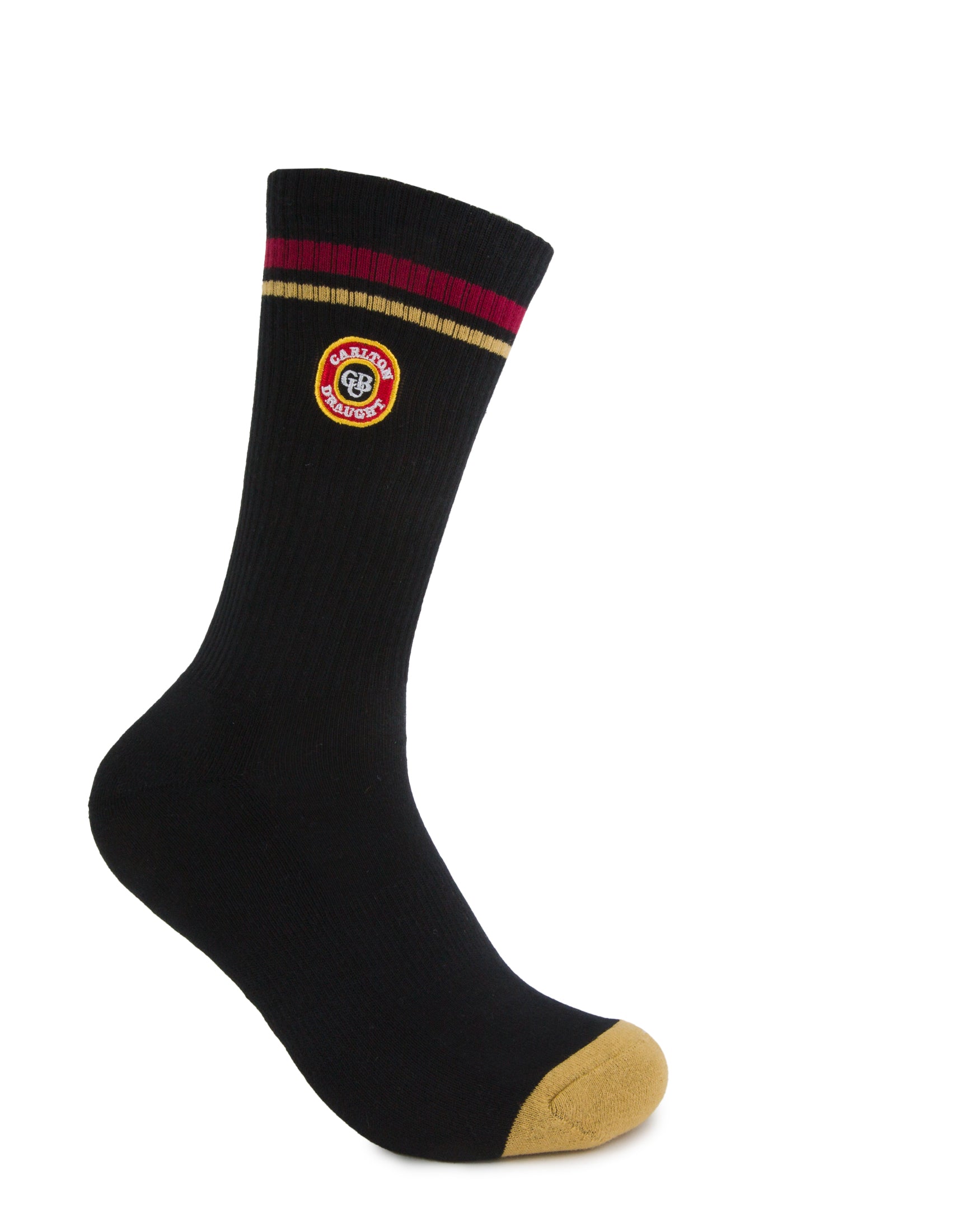 Carlton Draught Pint Logo Sneaker Sock 2 Pack
