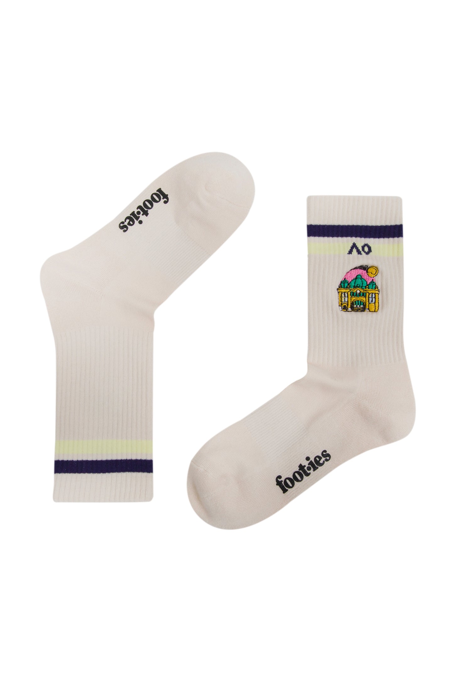 Australian Open City Icons Crew Sneaker Socks 2-Pack