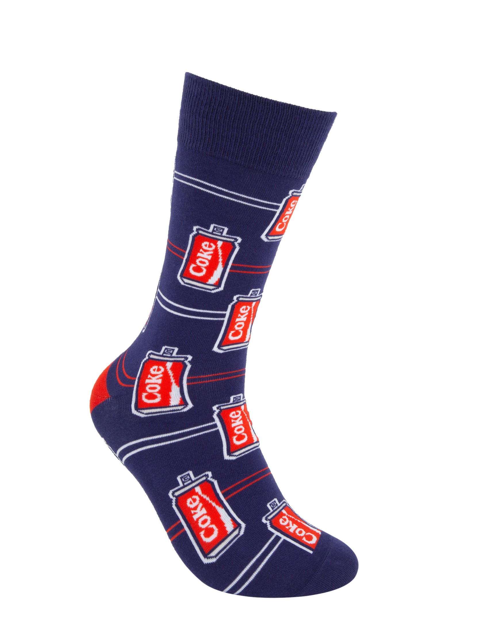Coke Cans Stripe Organic Cotton Socks