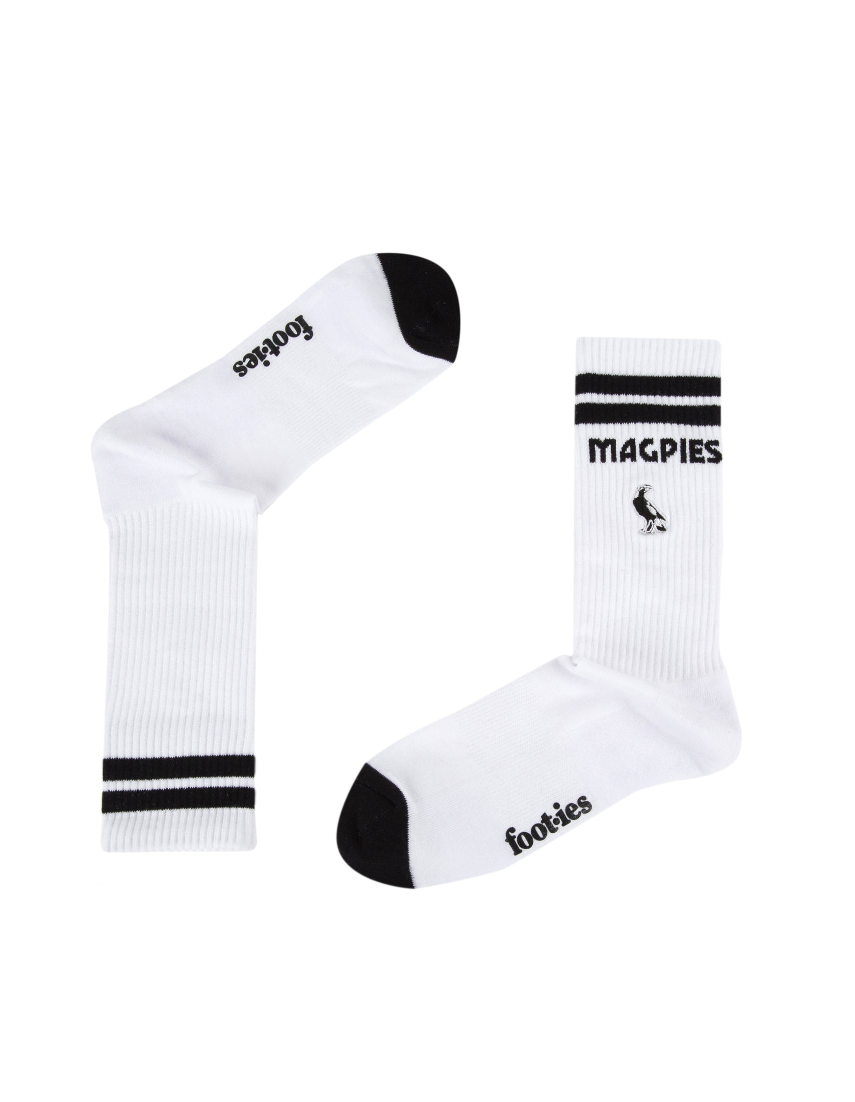 Collingwood Magpies Mascot Sneaker Sock 2-Pack