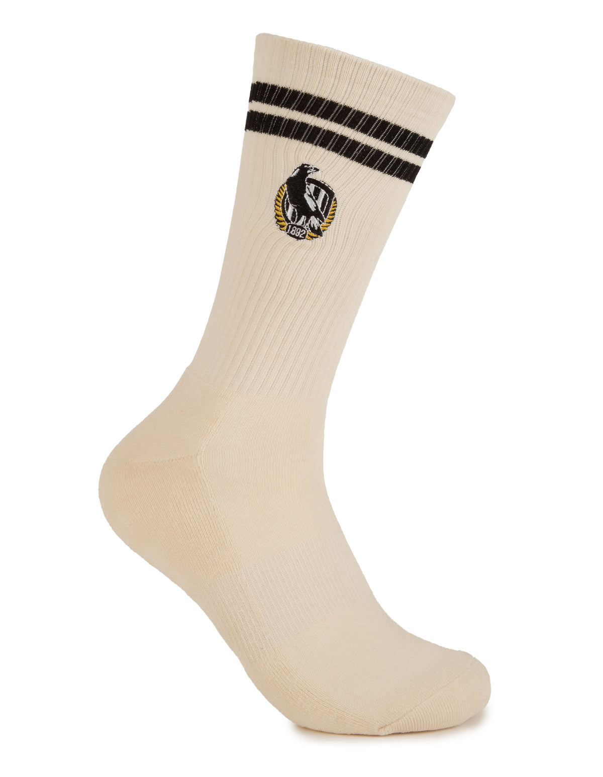 Collingwood Magpies Sneaker Sock 2 Pack Gift Box