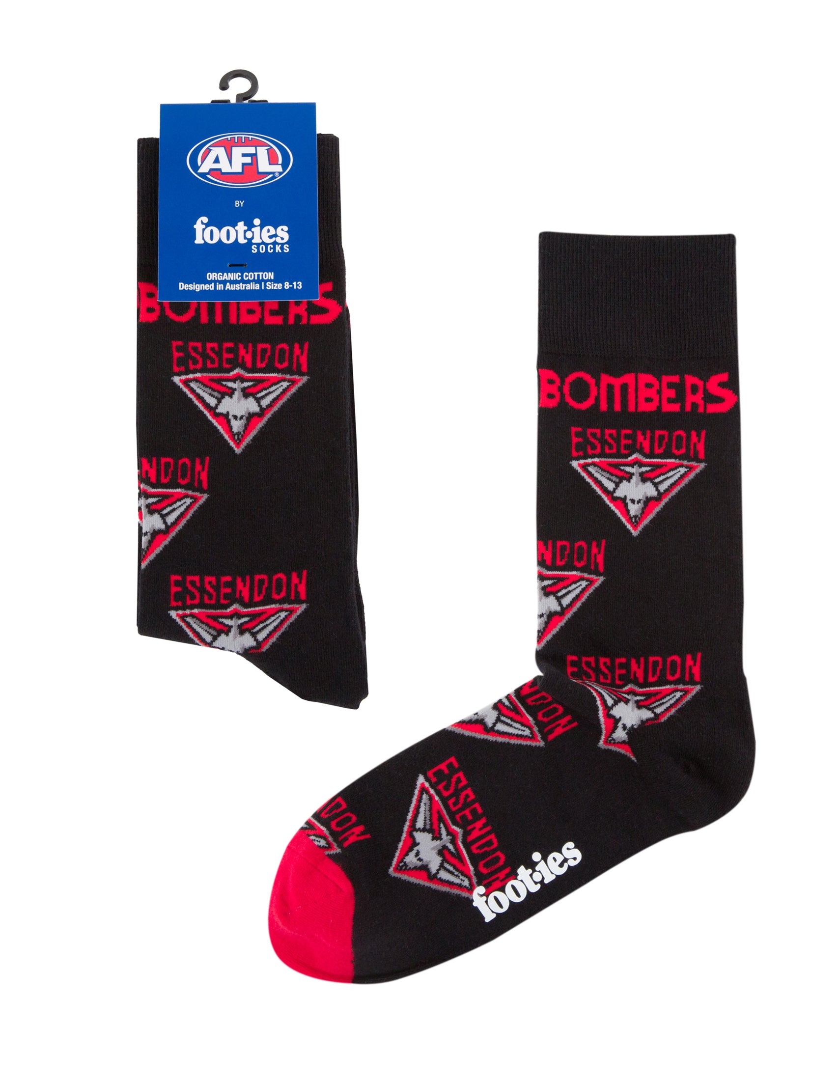 Essendon Bombers Mascot Organic Cotton Socks