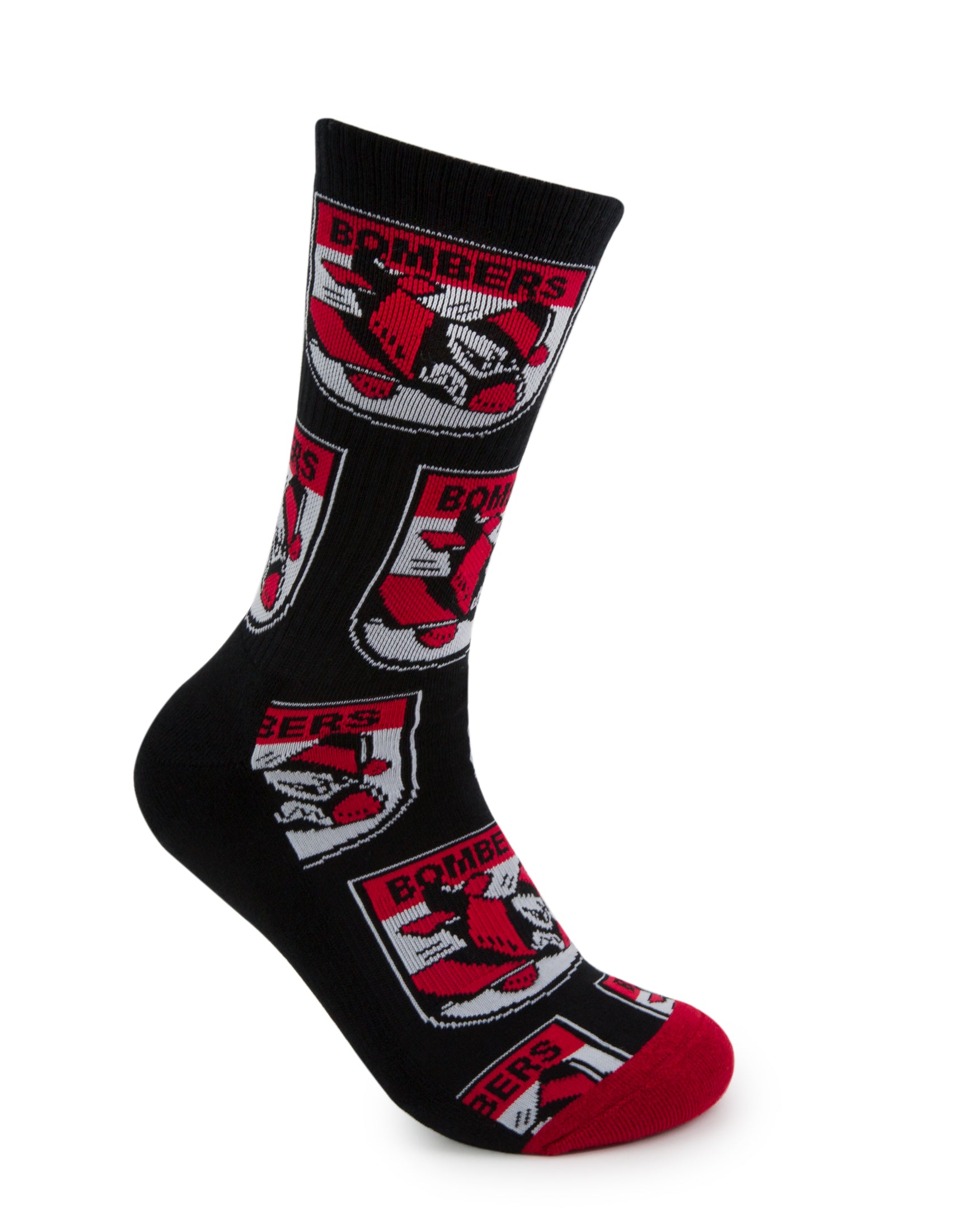 Essendon Bombers Retro Sneaker Sock 2 Pack