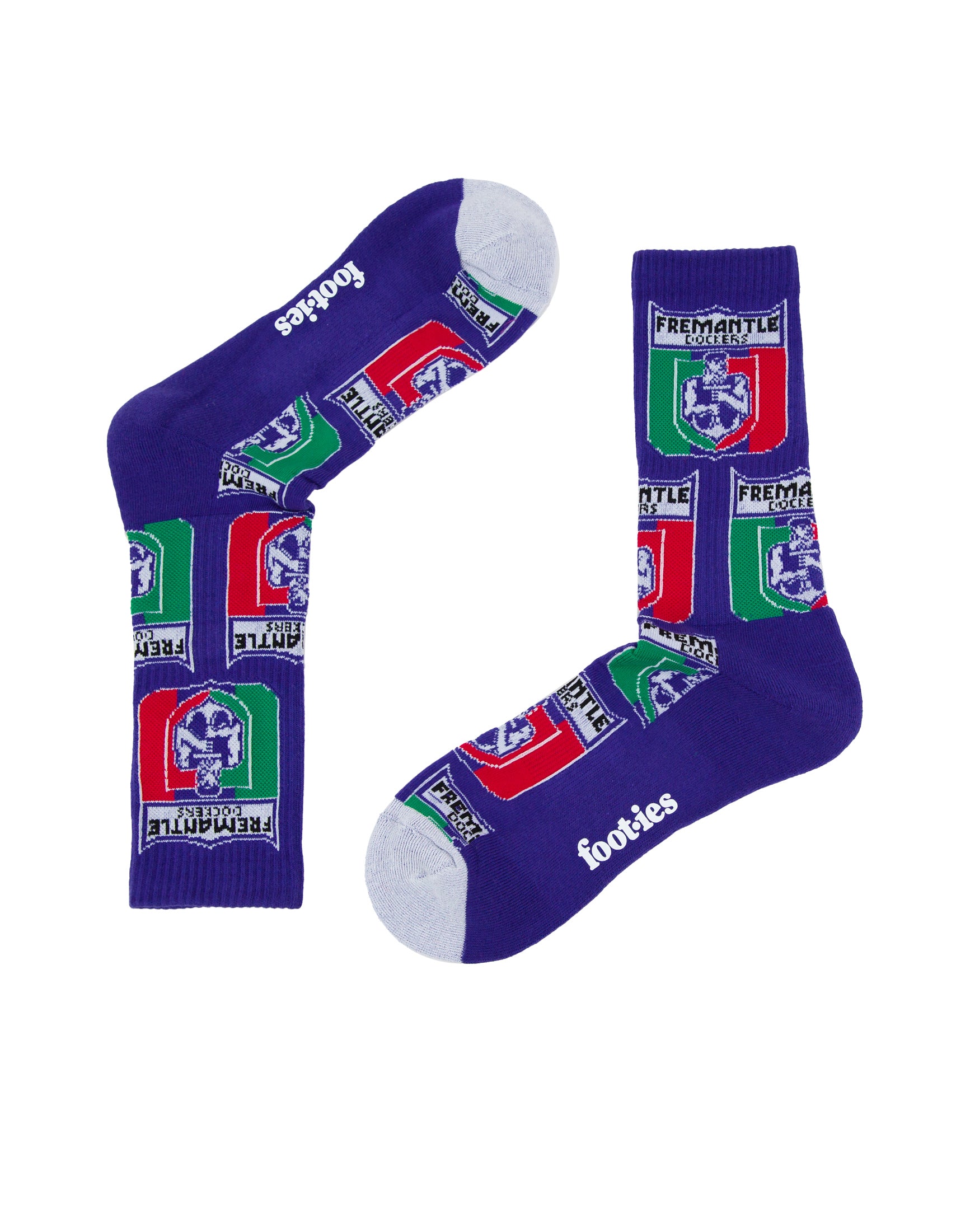 Fremantle Dockers Retro Sneaker Sock 2 Pack