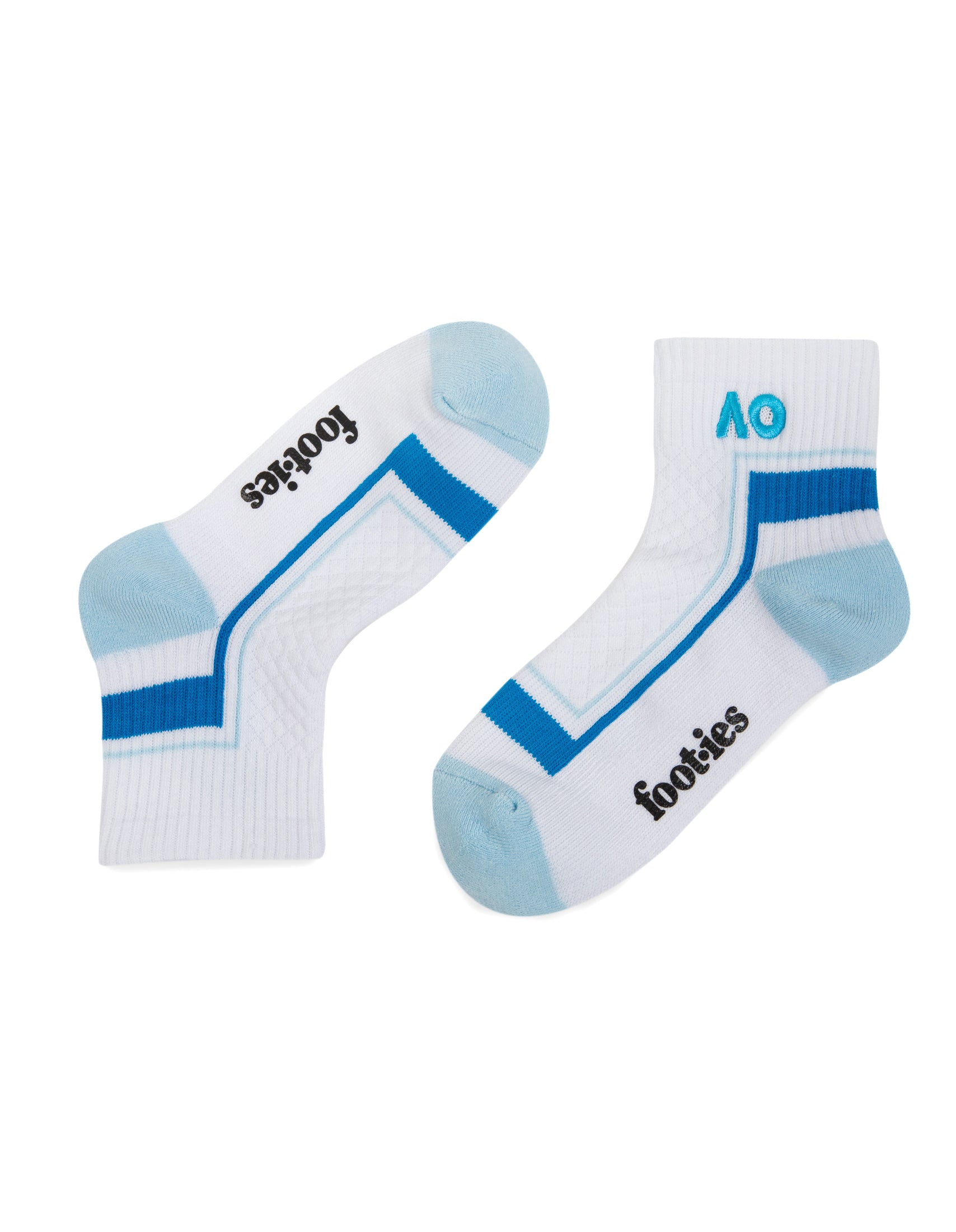 Australian Open Game Play Ergonomic Quarter Crew Sport Socks