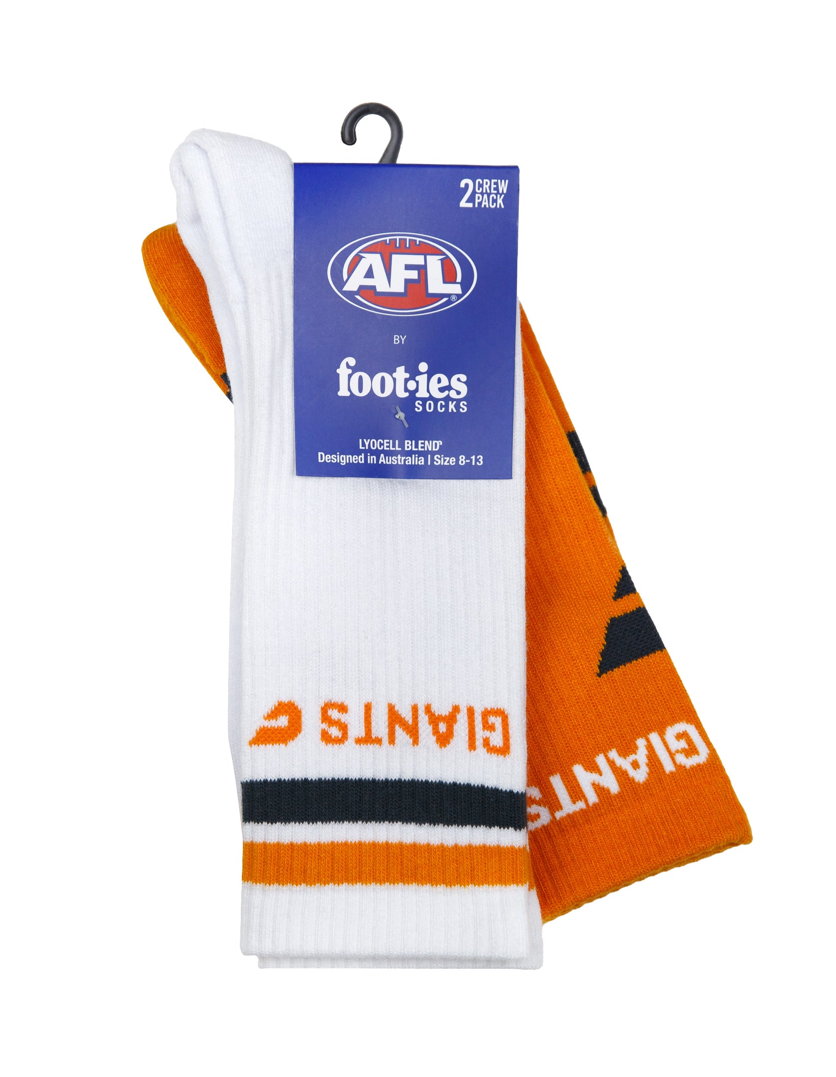 GWS GIANTS Mascot Sneaker Sock 2 Pack