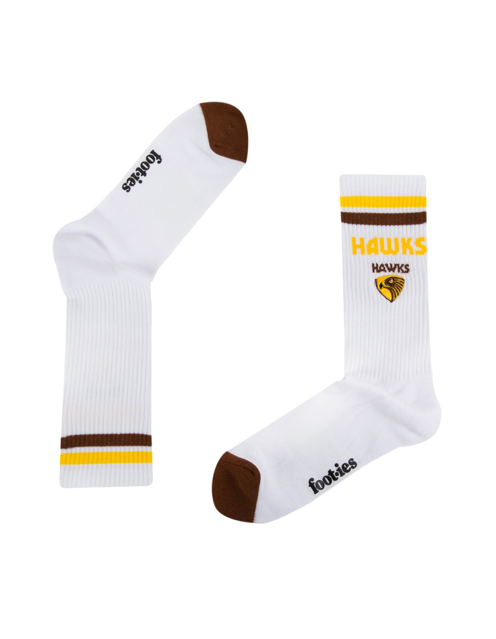 Hawthorn Hawks Mascot Sneaker Socks 2 Pack