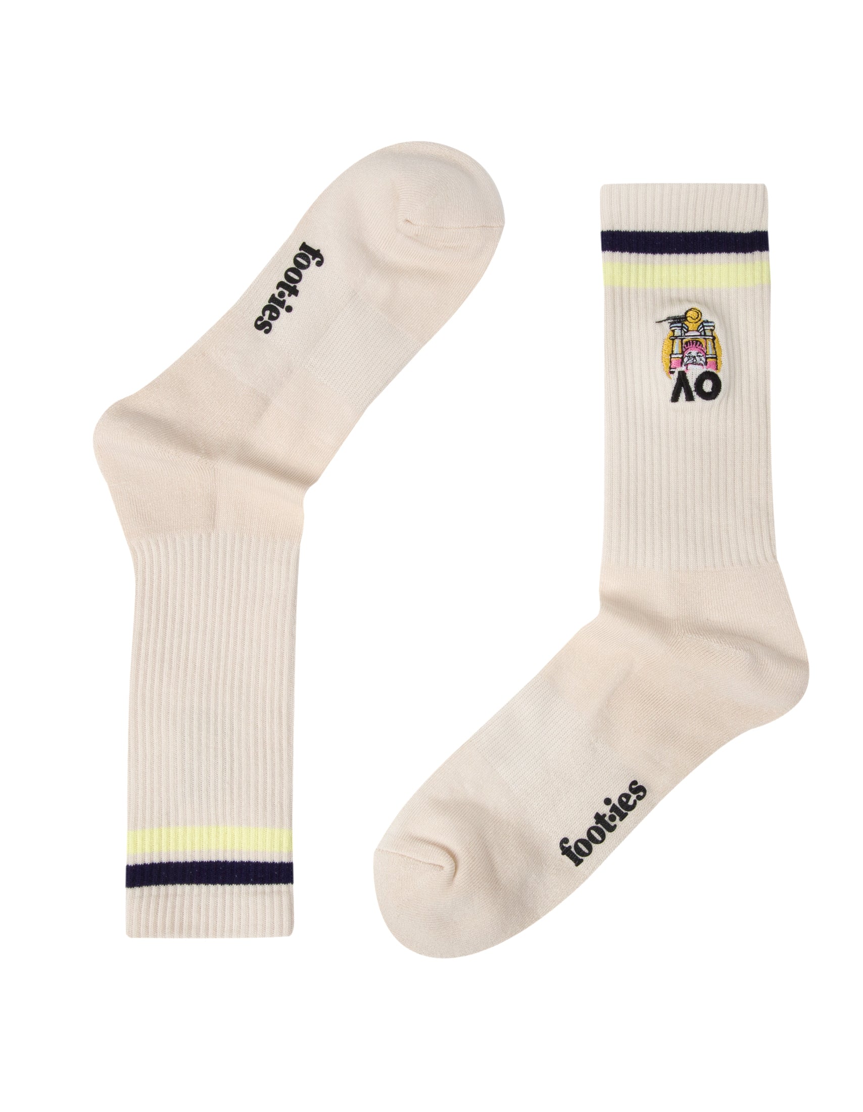 Australian Open Heritage Crew Sneaker Sock 2-Pack