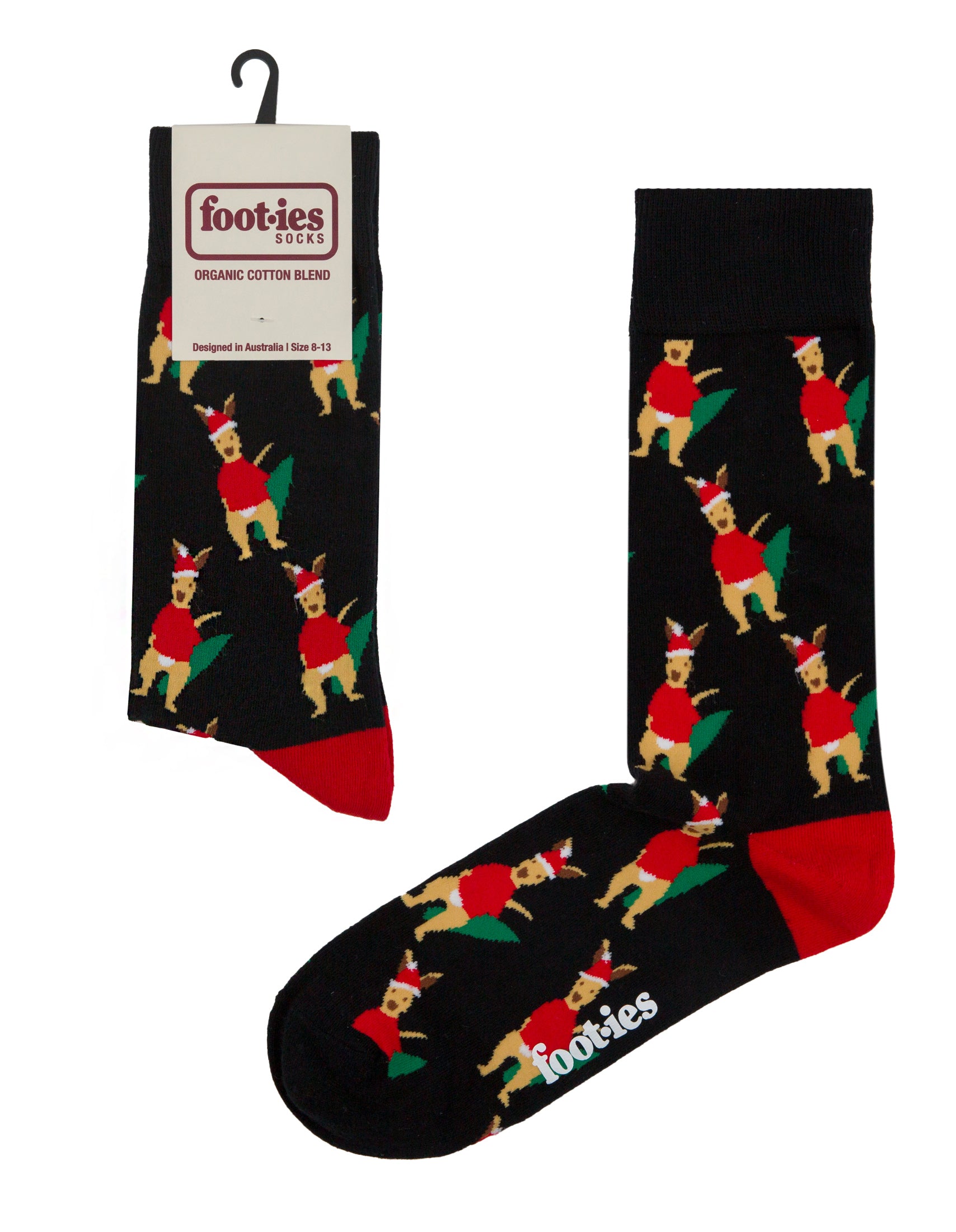 Kangaroo Christmas Organic Cotton Sock