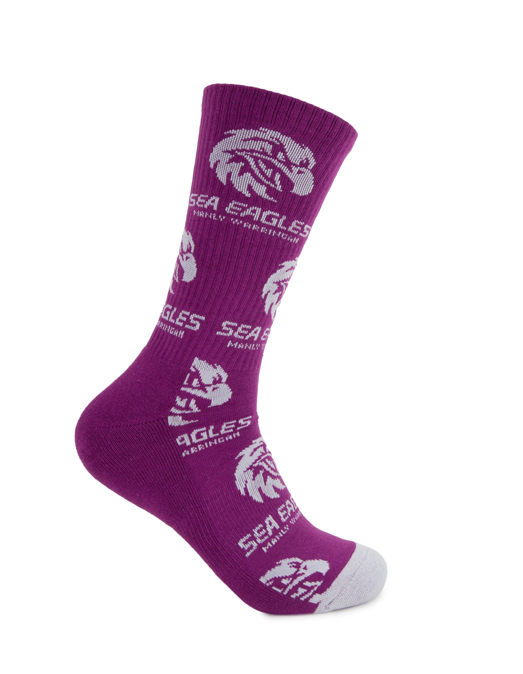 Manly Warringah Sea Eagles Logo Sneaker Socks 2 Pack