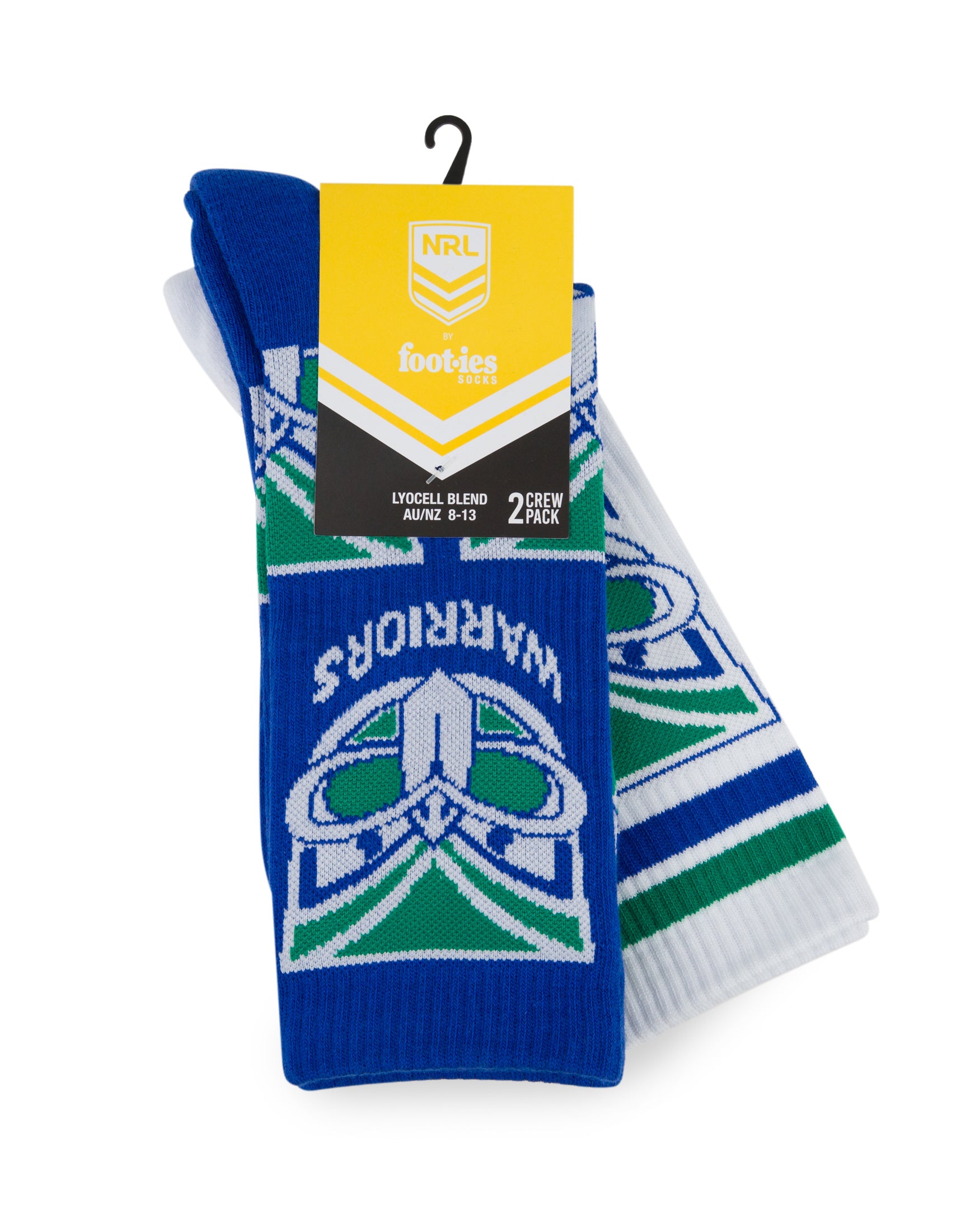 New Zealand Warriors Logo Sneaker Socks 2 Pack