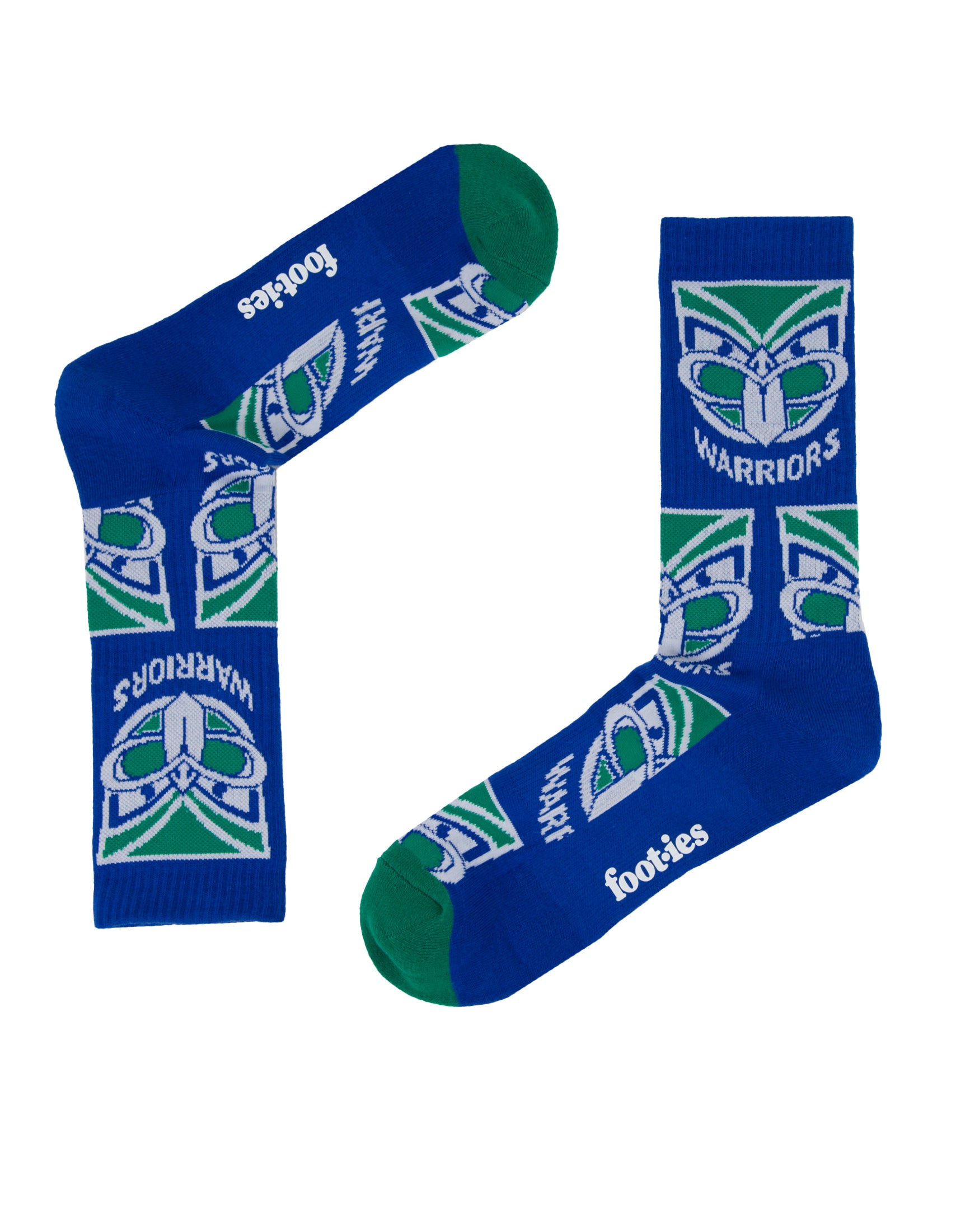 New Zealand Warriors Logo Sneaker Socks 2 Pack