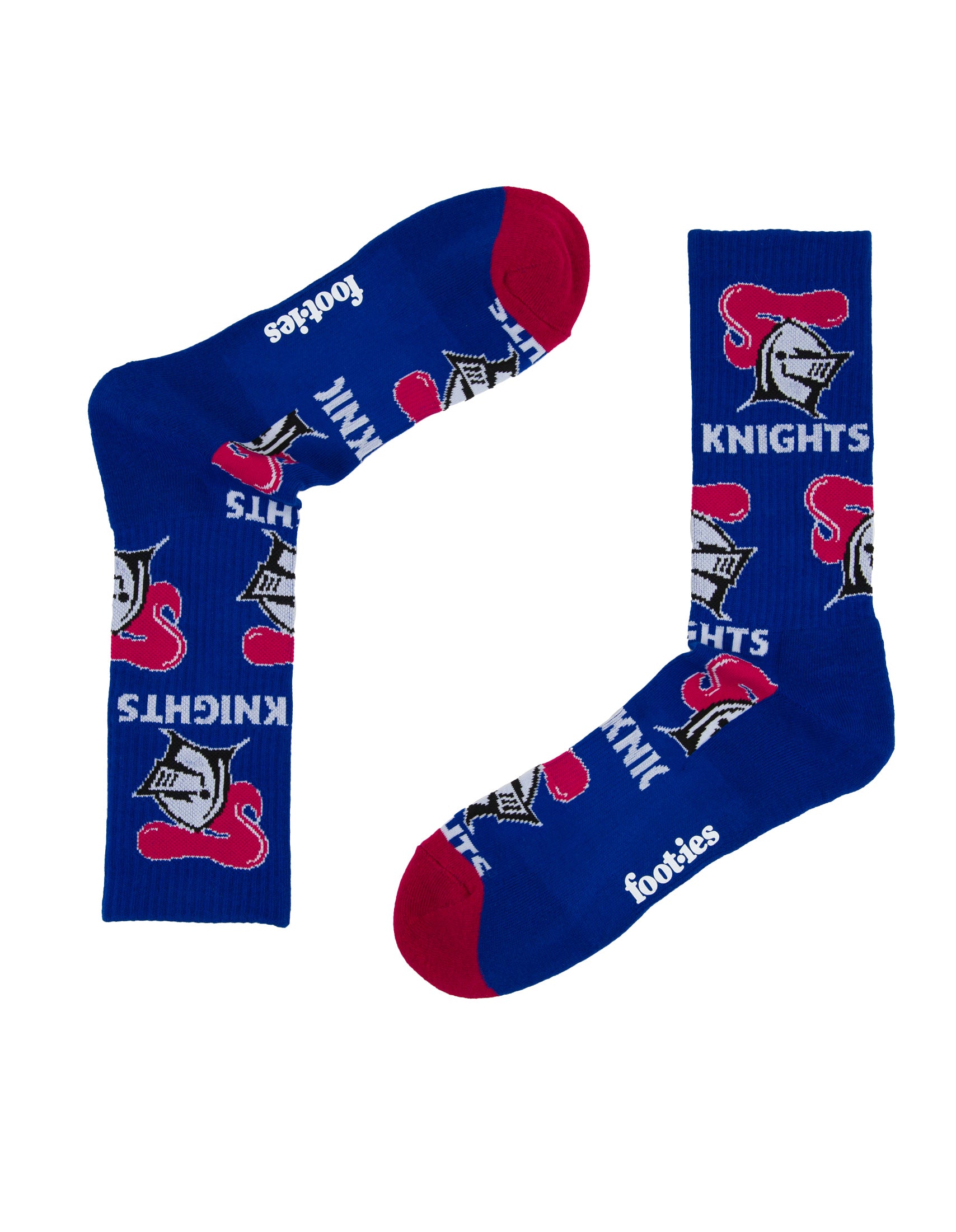 Newcastle Knights Logo Sneaker Socks 2 Pack
