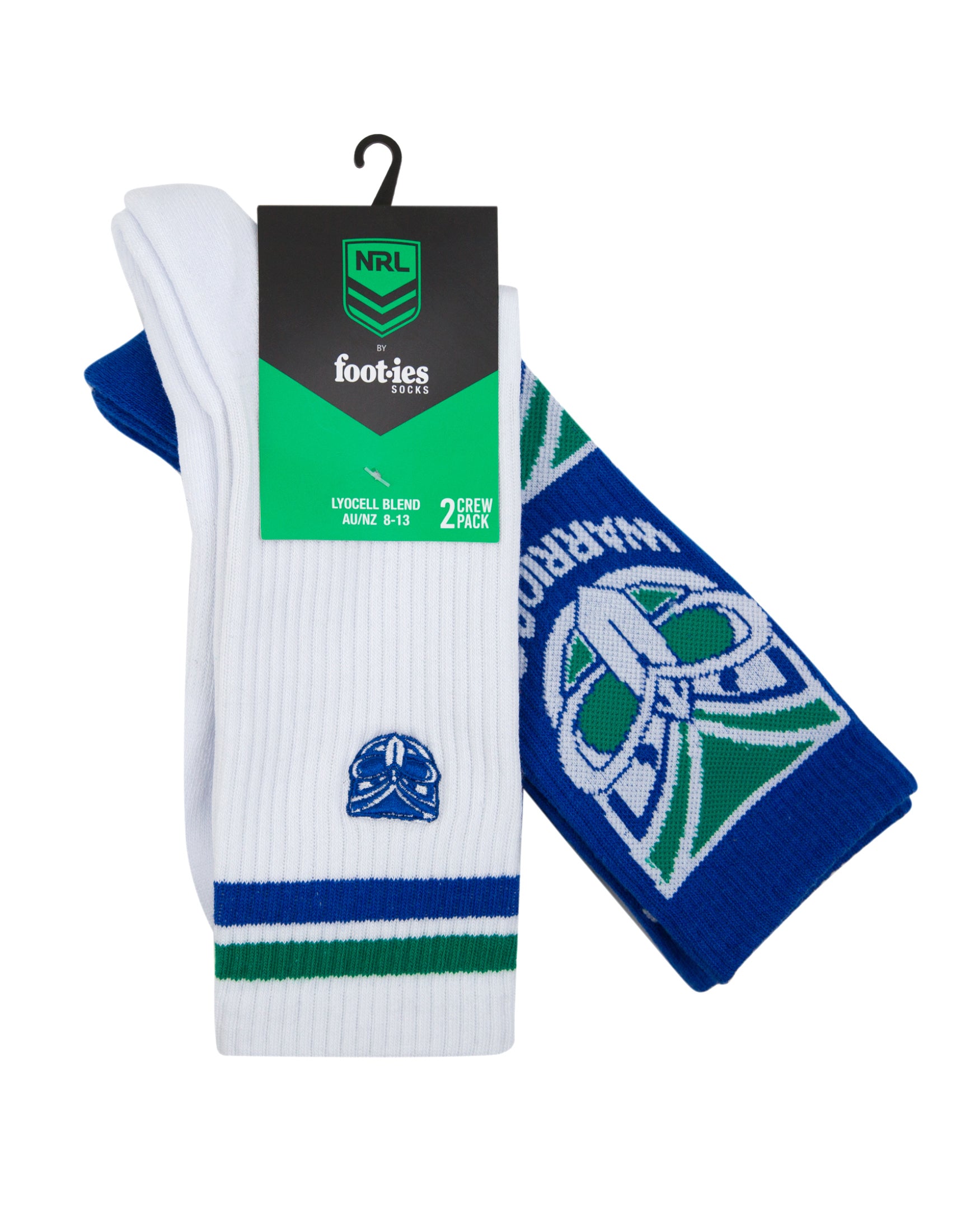 New Zealand Warriors Embroidered Sneaker Socks 2 Pack