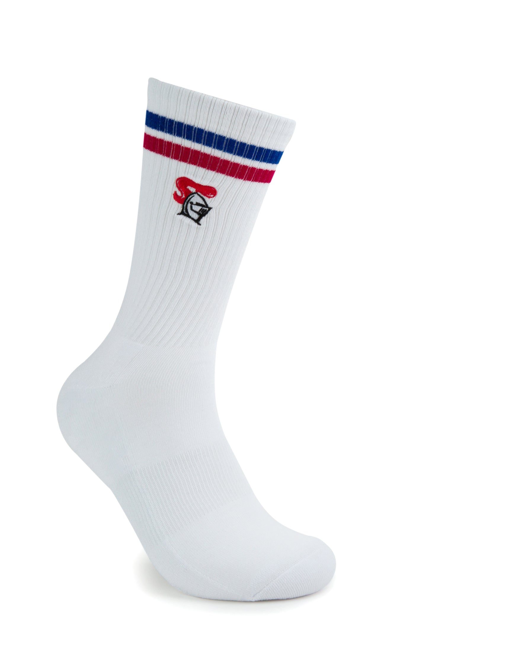 Newcastle Knights Embroidered Sneaker Sock 2 Pack