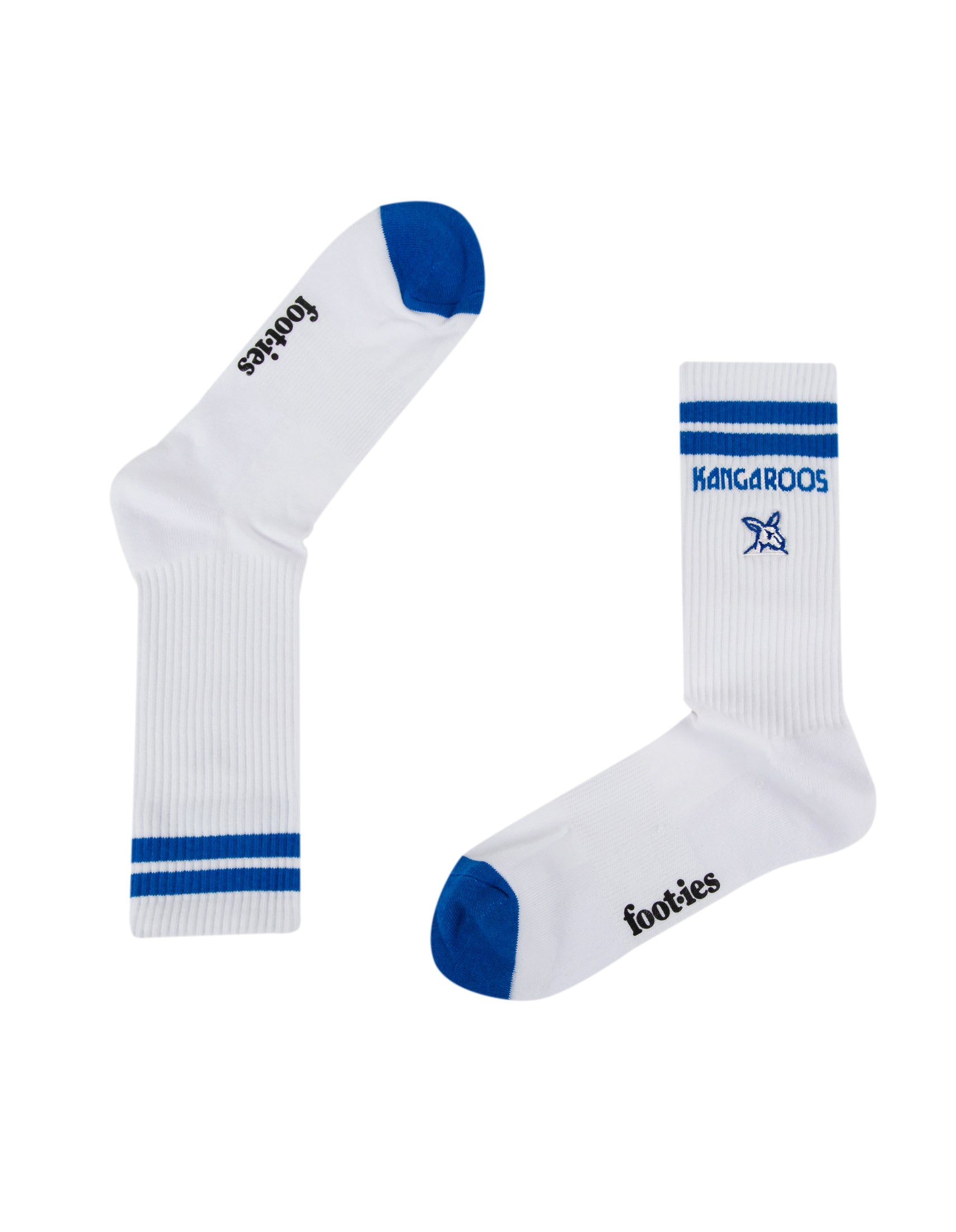 North Melbourne Kangaroo Mascot Sneaker Socks 2 Pack