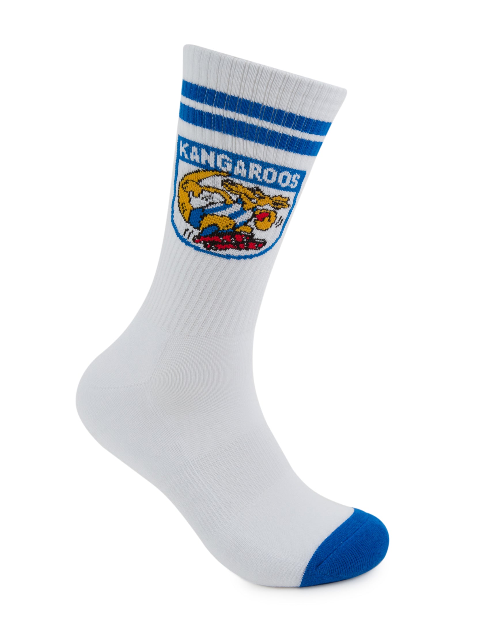 North Melbourne Kangaroos Retro Sneaker Sock 2 Pack