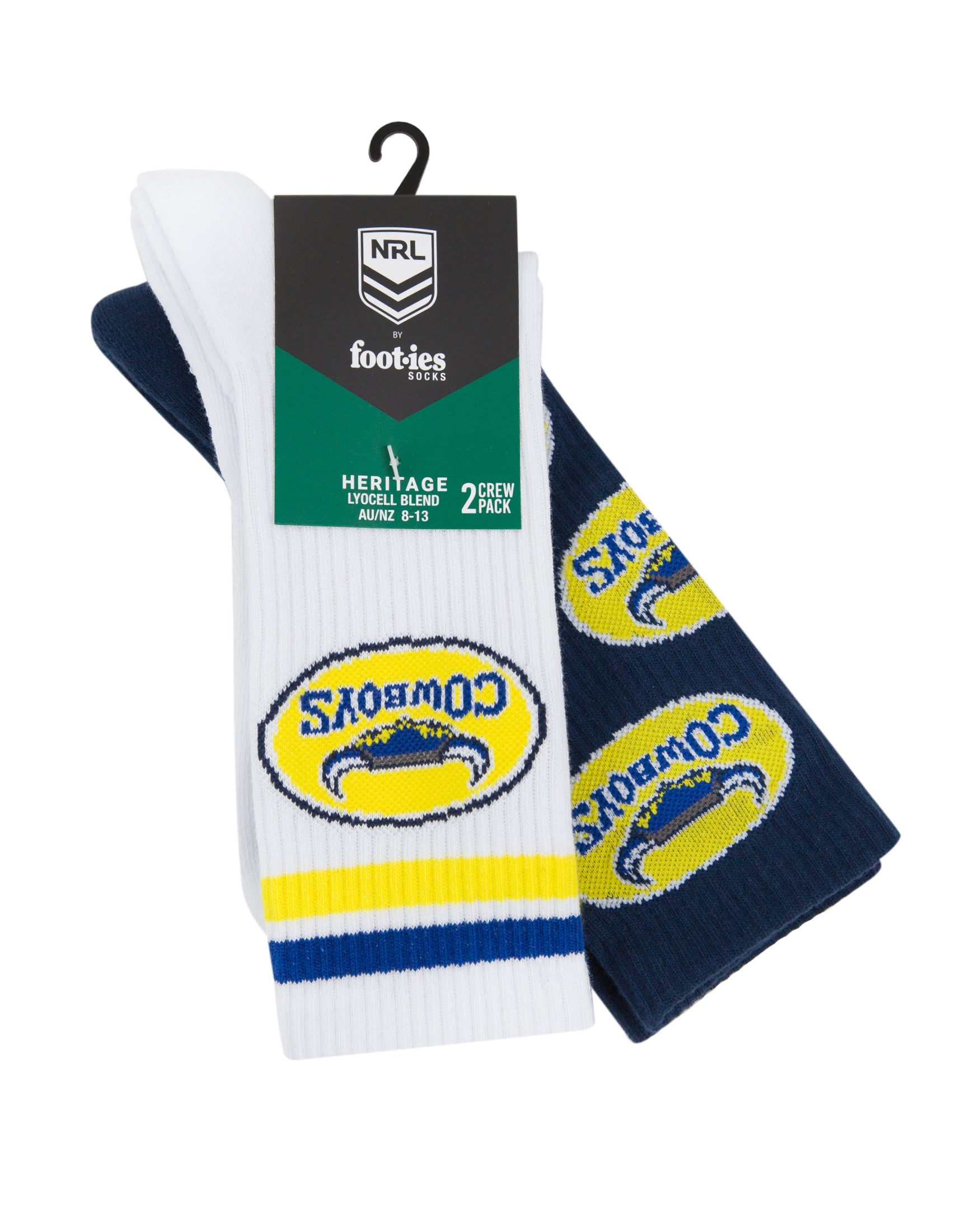 North Queensland Cowboys Retro Sneaker Sock 2 Pack