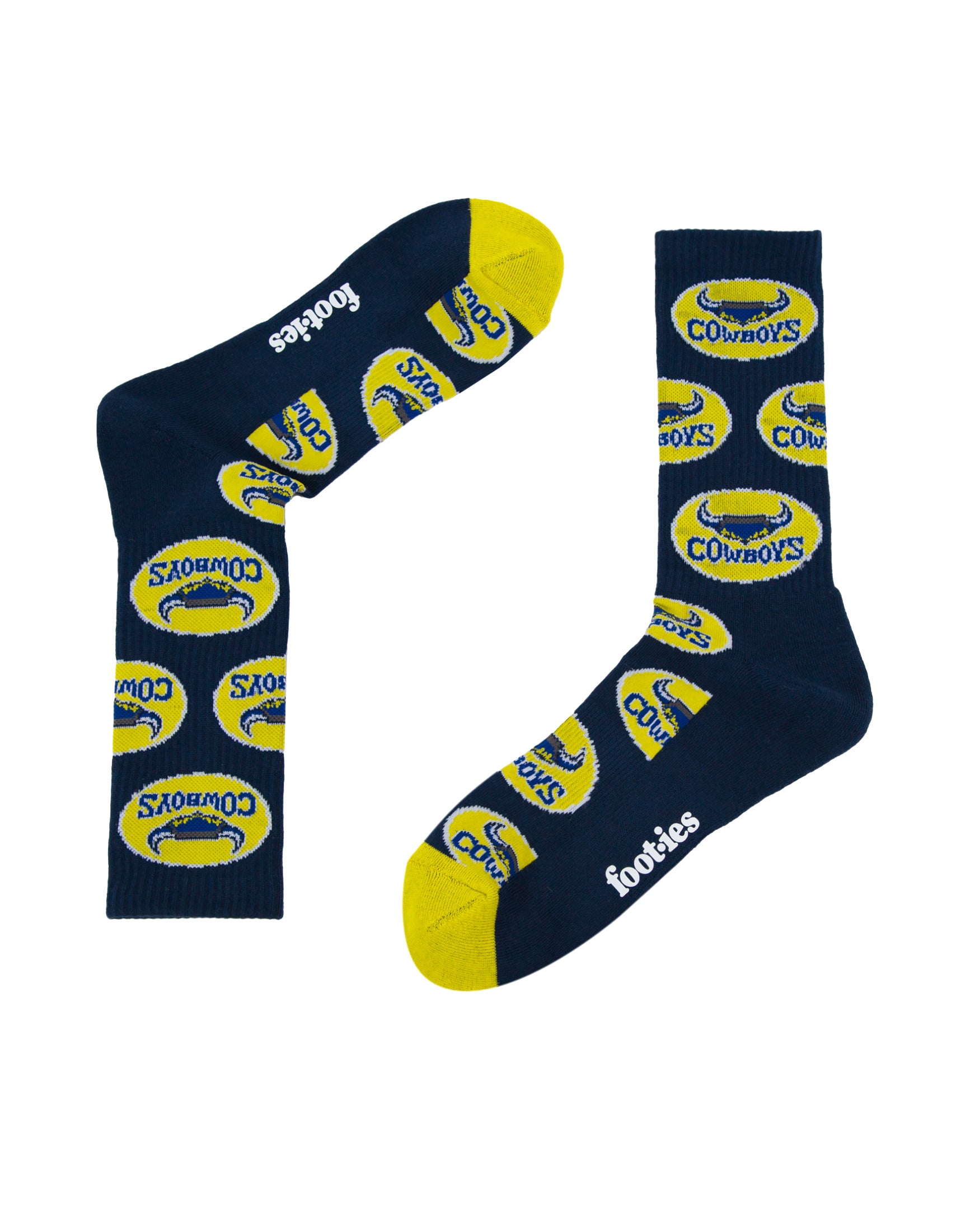 North Queensland Cowboys Retro Sneaker Sock 2 Pack
