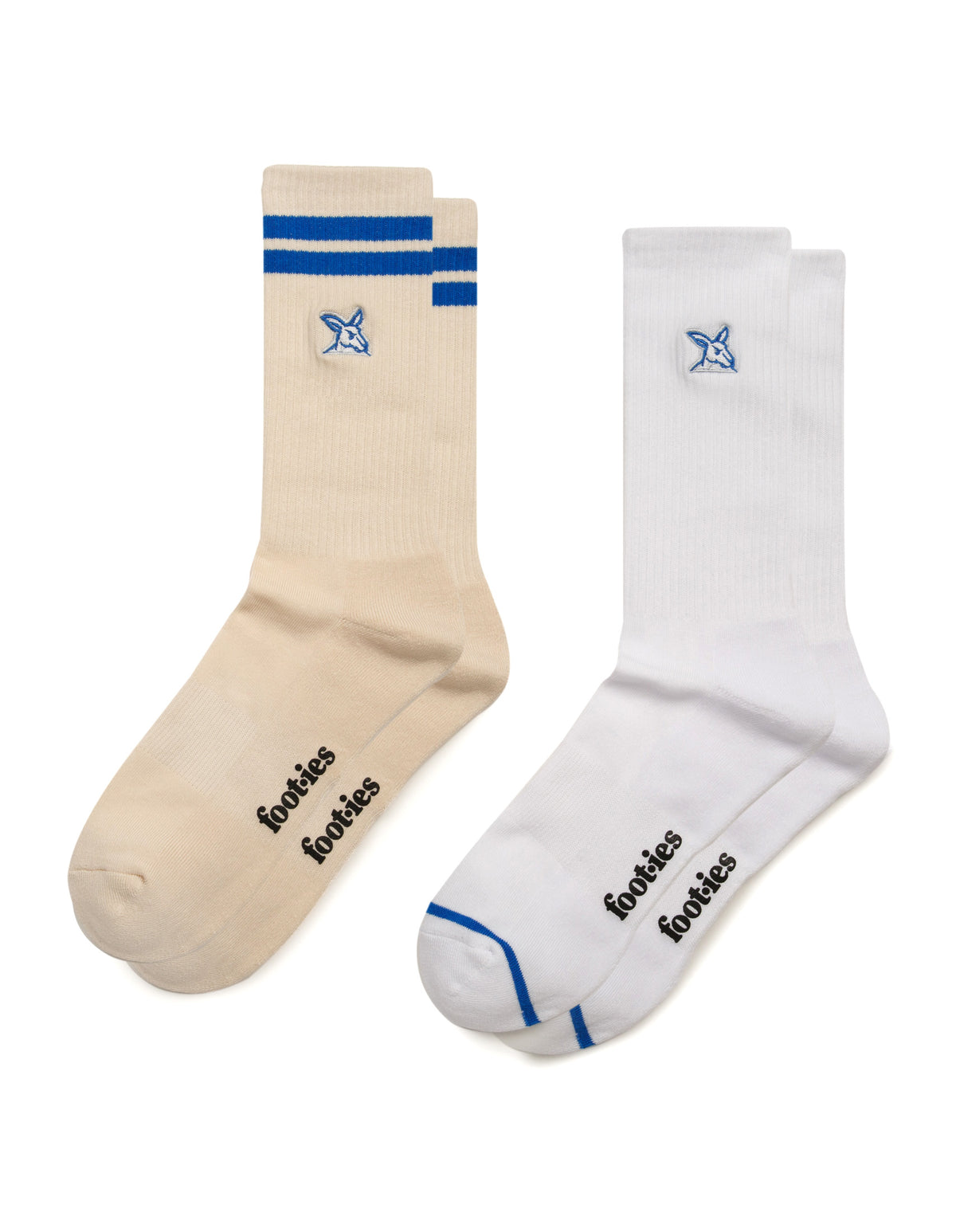 North Melbourne Kangaroo Sneaker Sock 2-Pack Gift Box