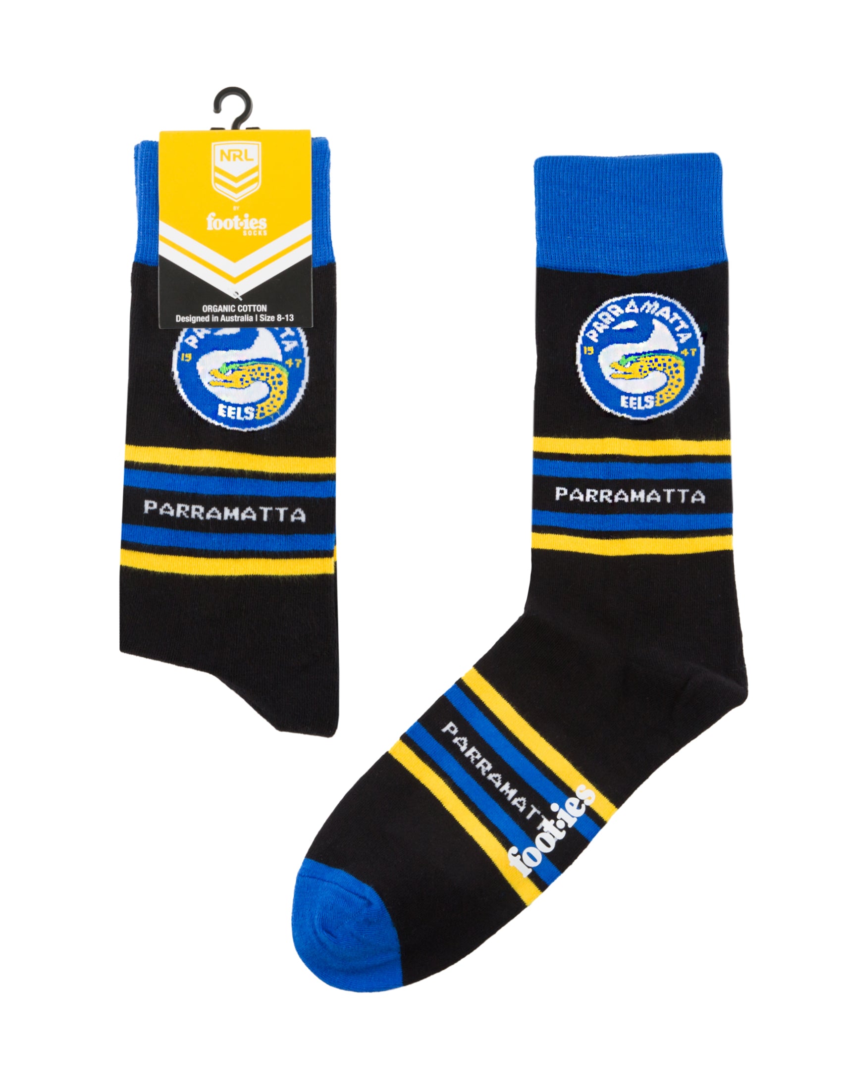 Parramatta Eels Stripe Organic Cotton Socks