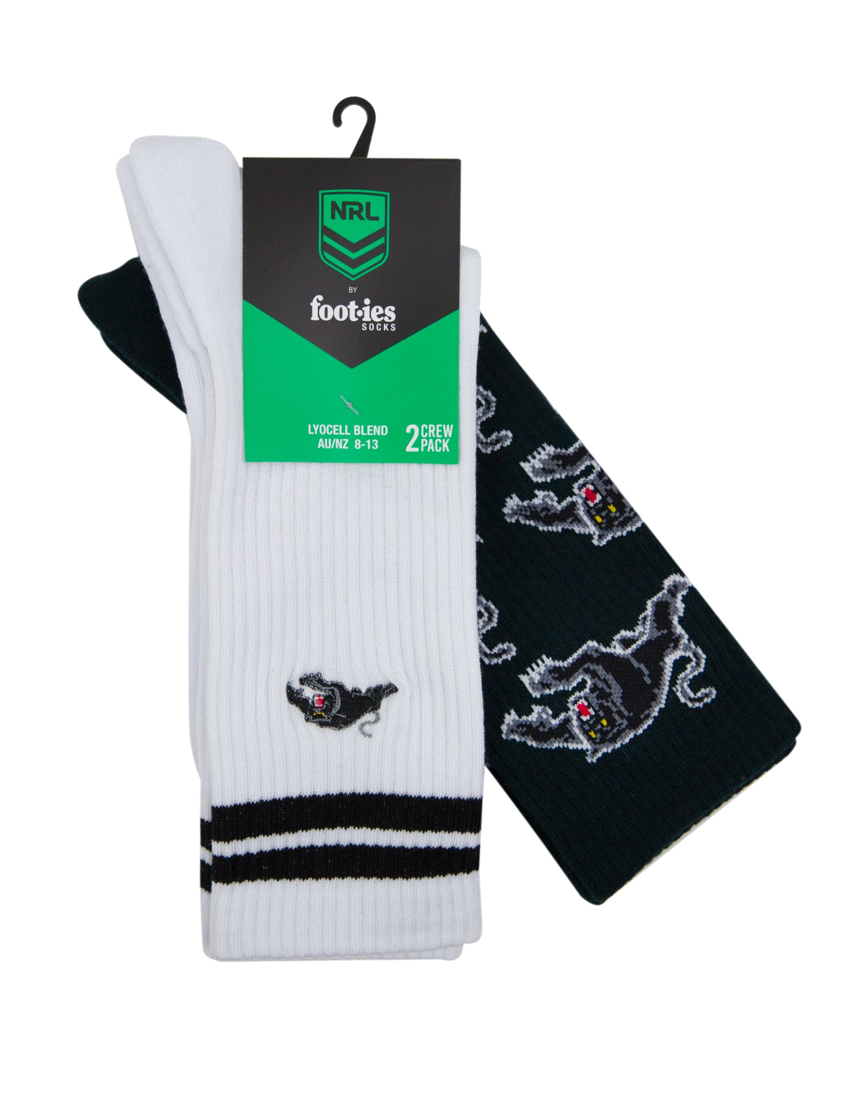 Penrith Panthers Embroidered Sneaker Socks 2 Pack