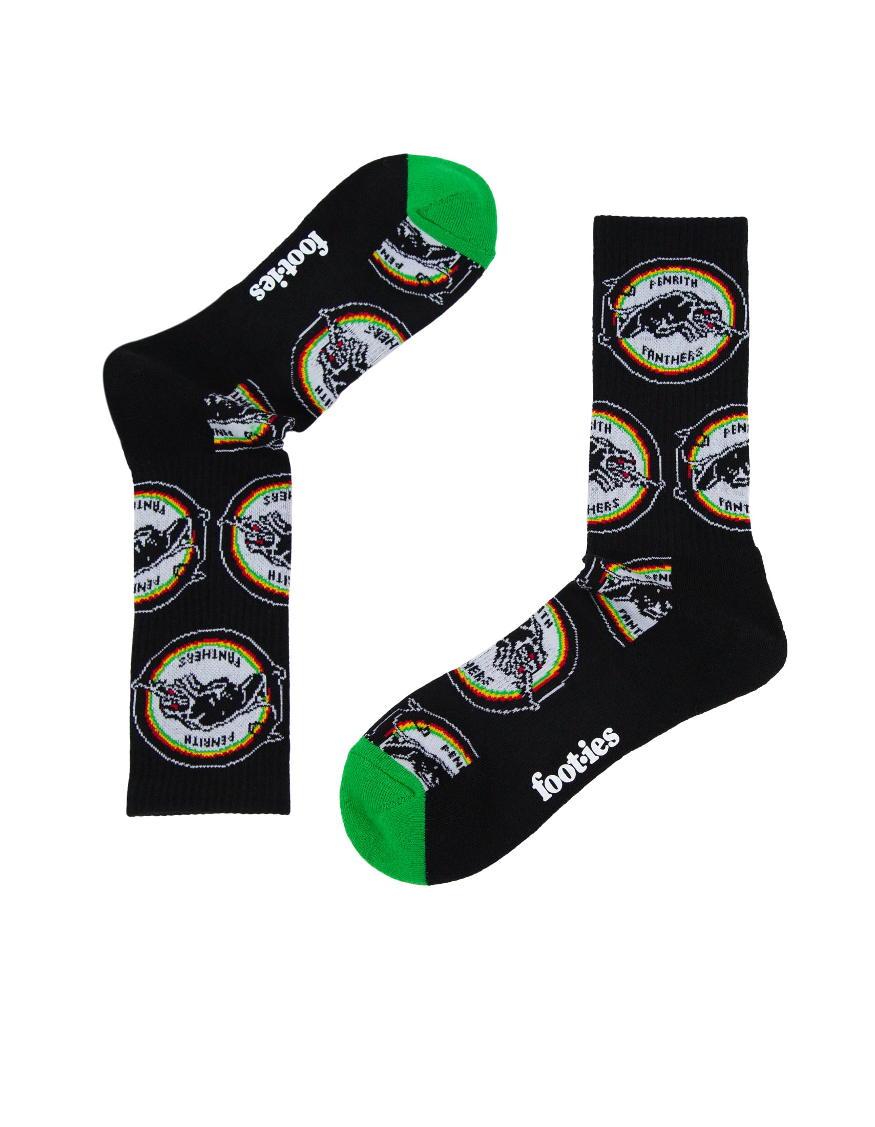 Penrith Panthers Retro Sneaker Sock 2 Pack