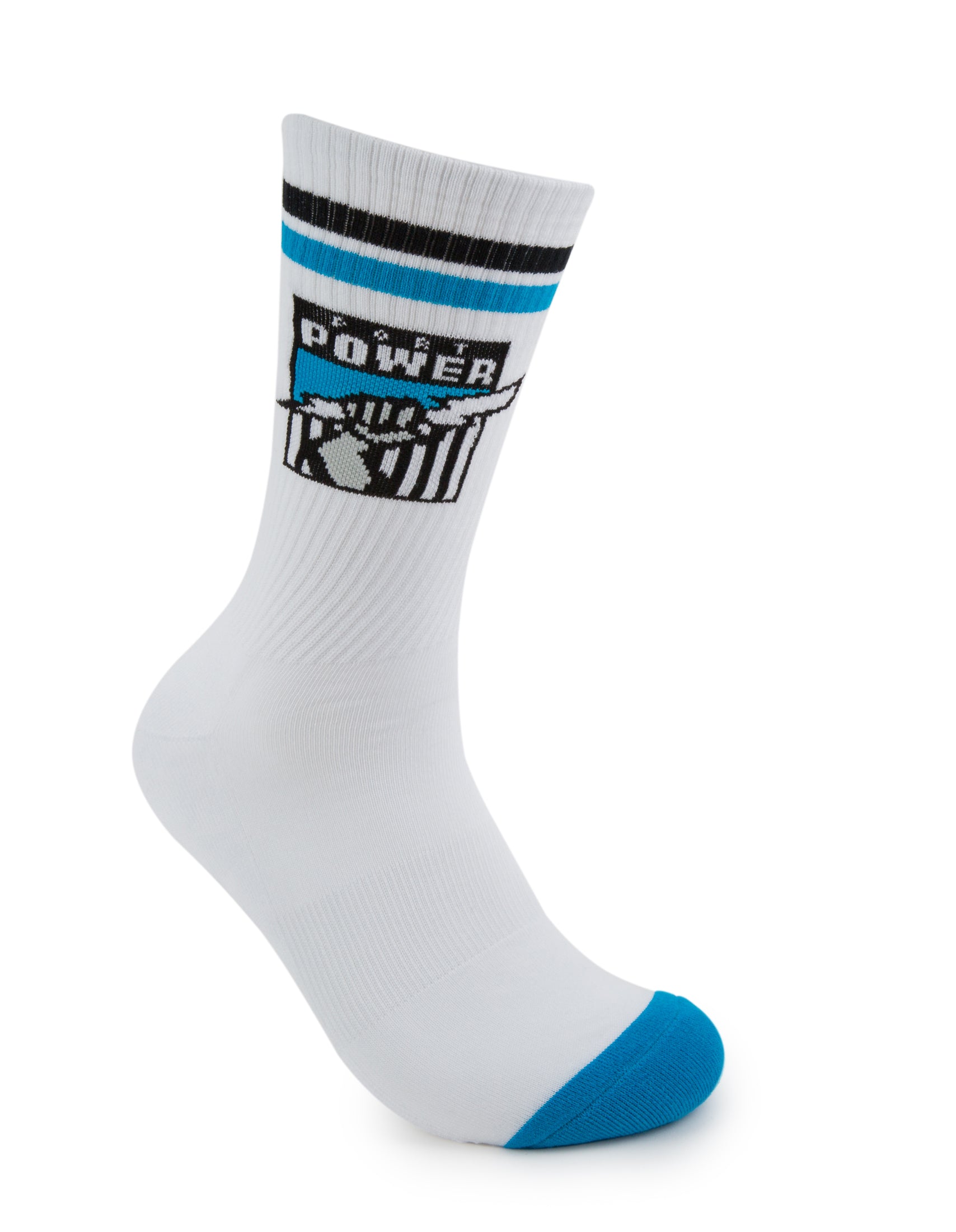 Port Adelaide Power Retro Sneaker Sock 2 Pack