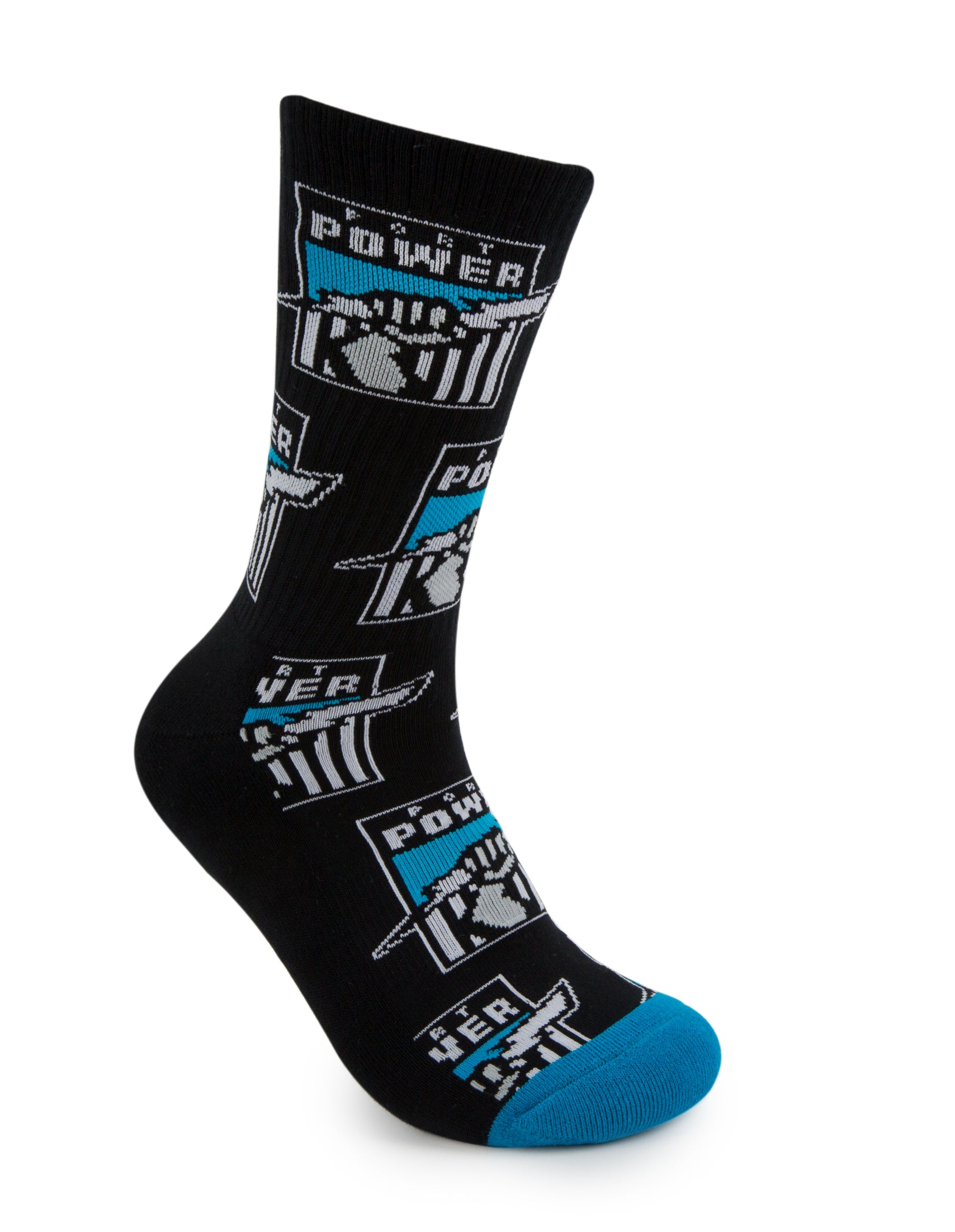 Port Adelaide Power Retro Sneaker Sock 2 Pack