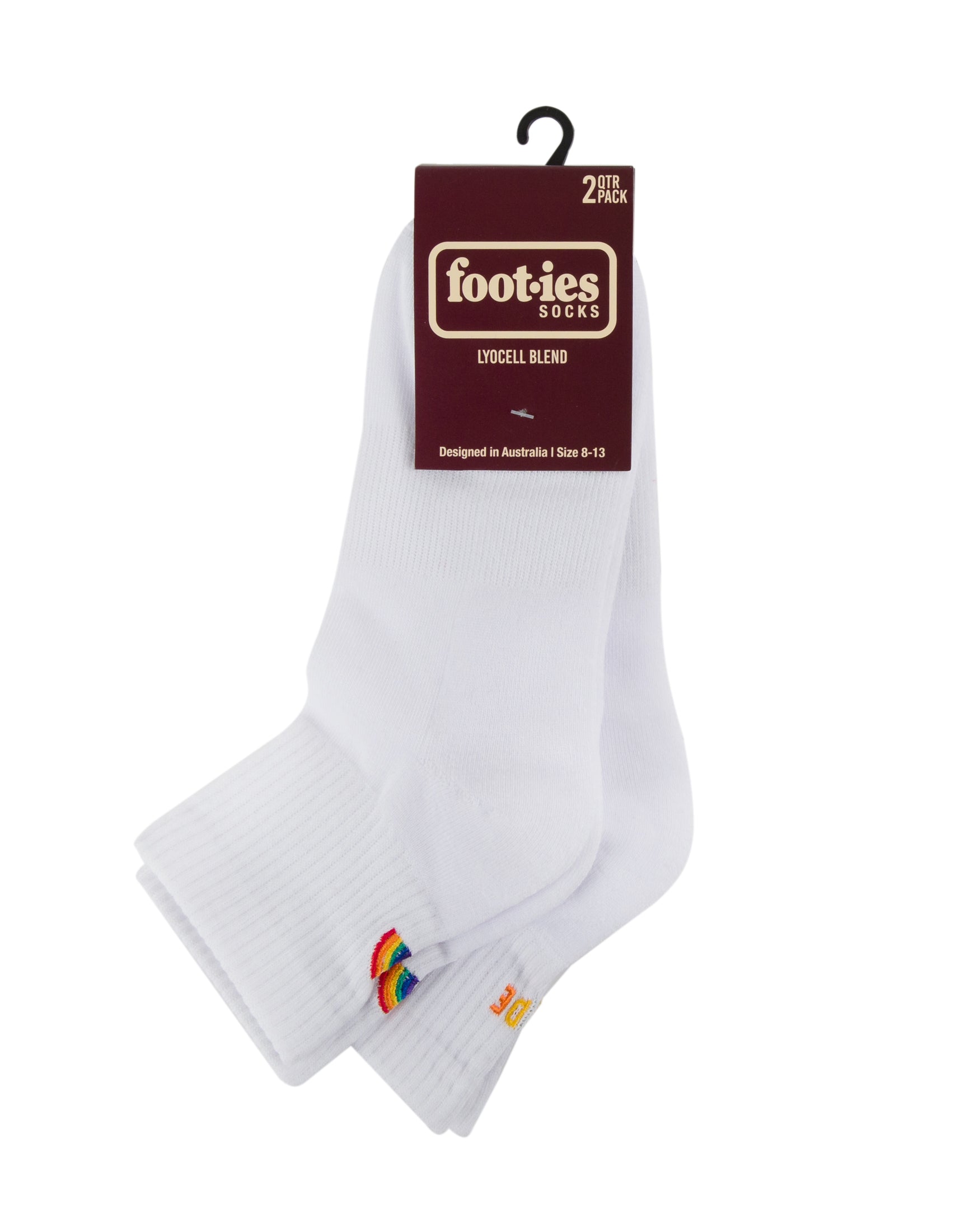 Pride Rainbow 2 Pack Socks Sneaker Quarter