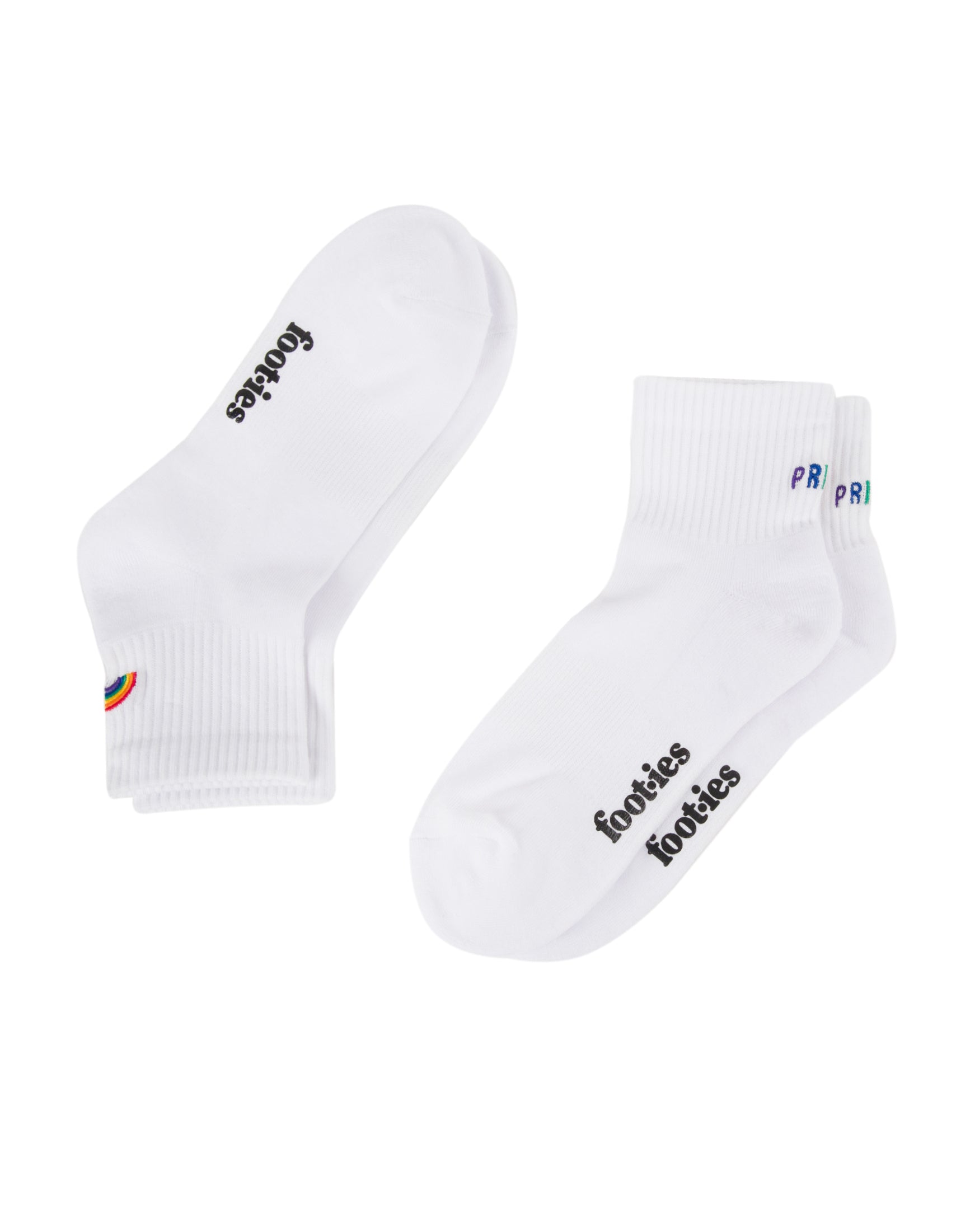 Pride Rainbow 2 Pack Socks Sneaker Quarter