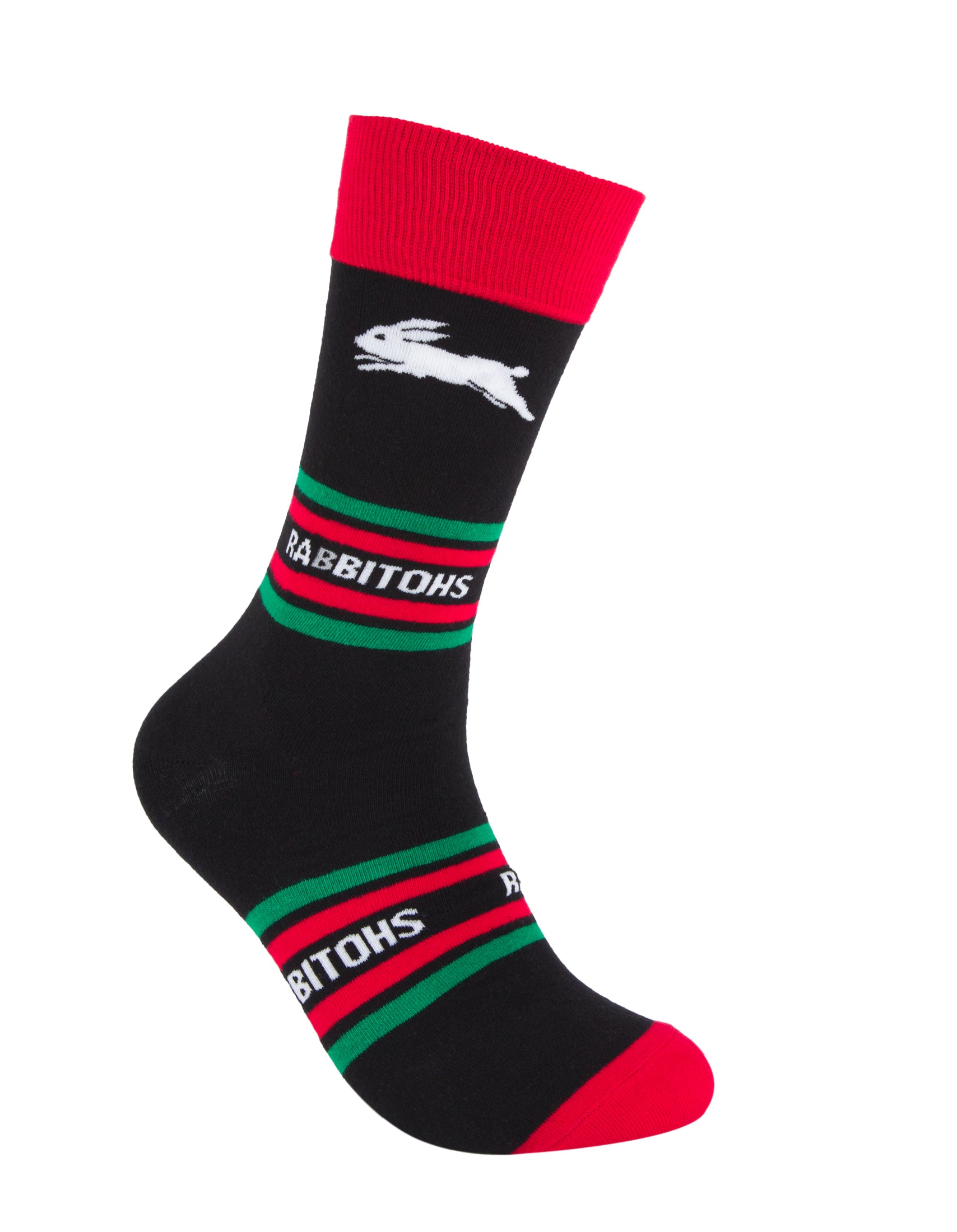 South Sydney Rabbitohs Stripe Organic Cotton Socks