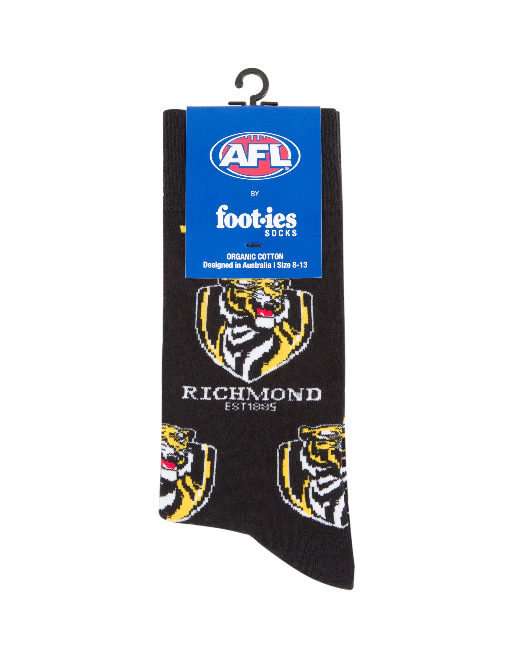 Richmond Tigers Mascot Organic Cotton Socks