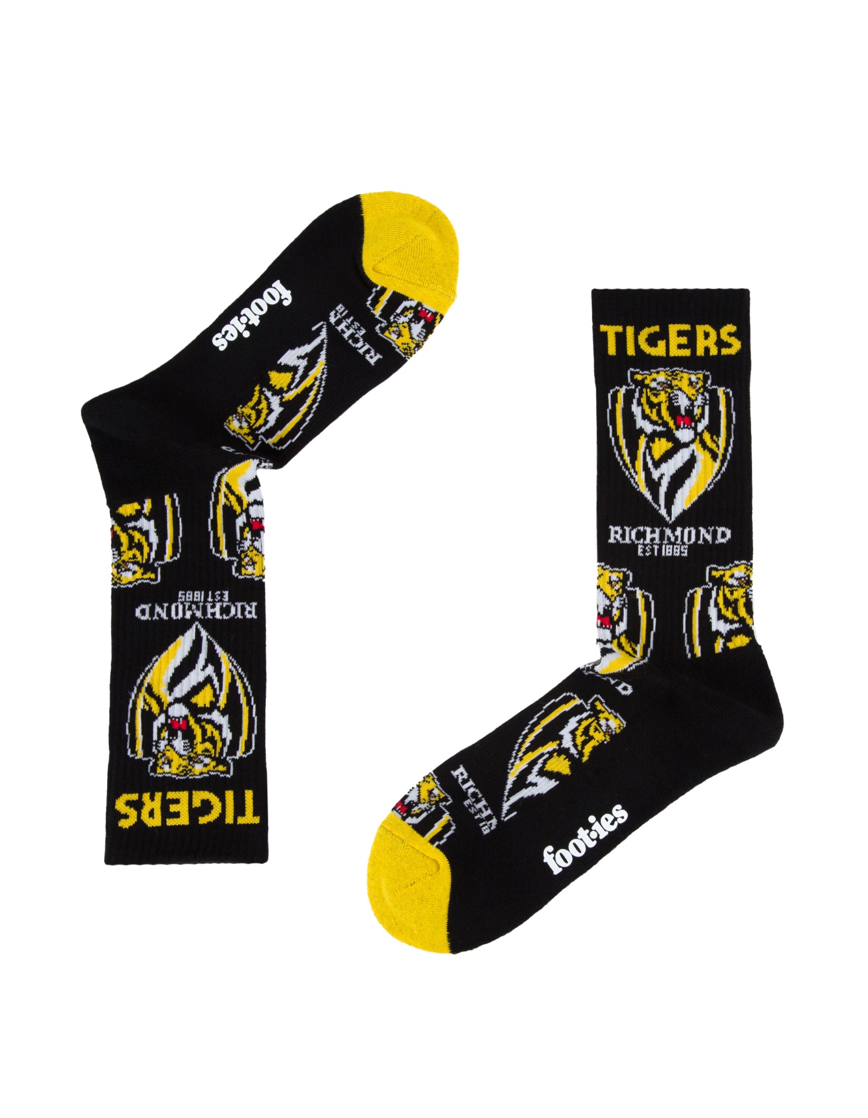 Richmond Tigers Mascot Sneaker 2 Pack Socks