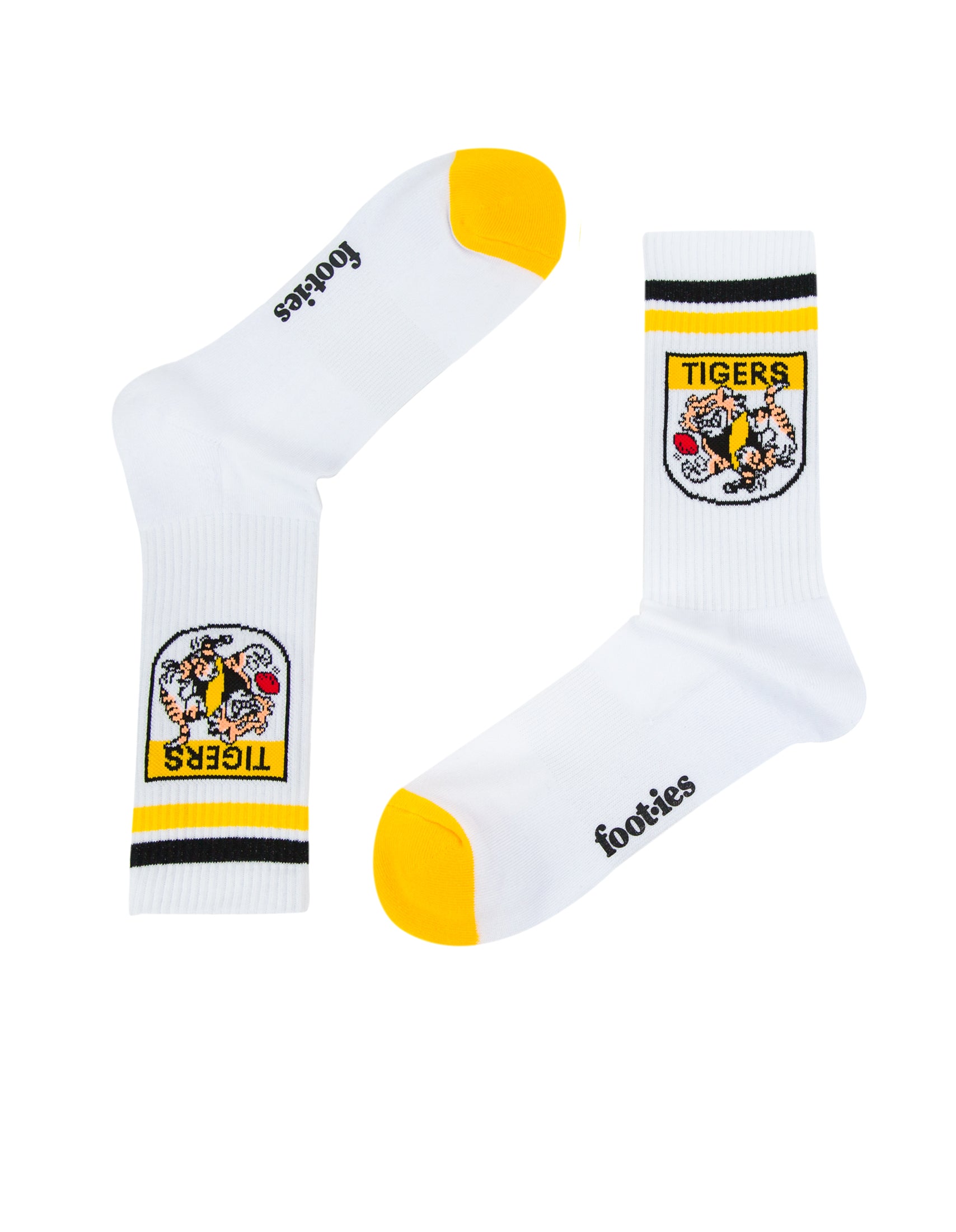 Richmond Tigers Retro Sneaker Sock 2 Pack