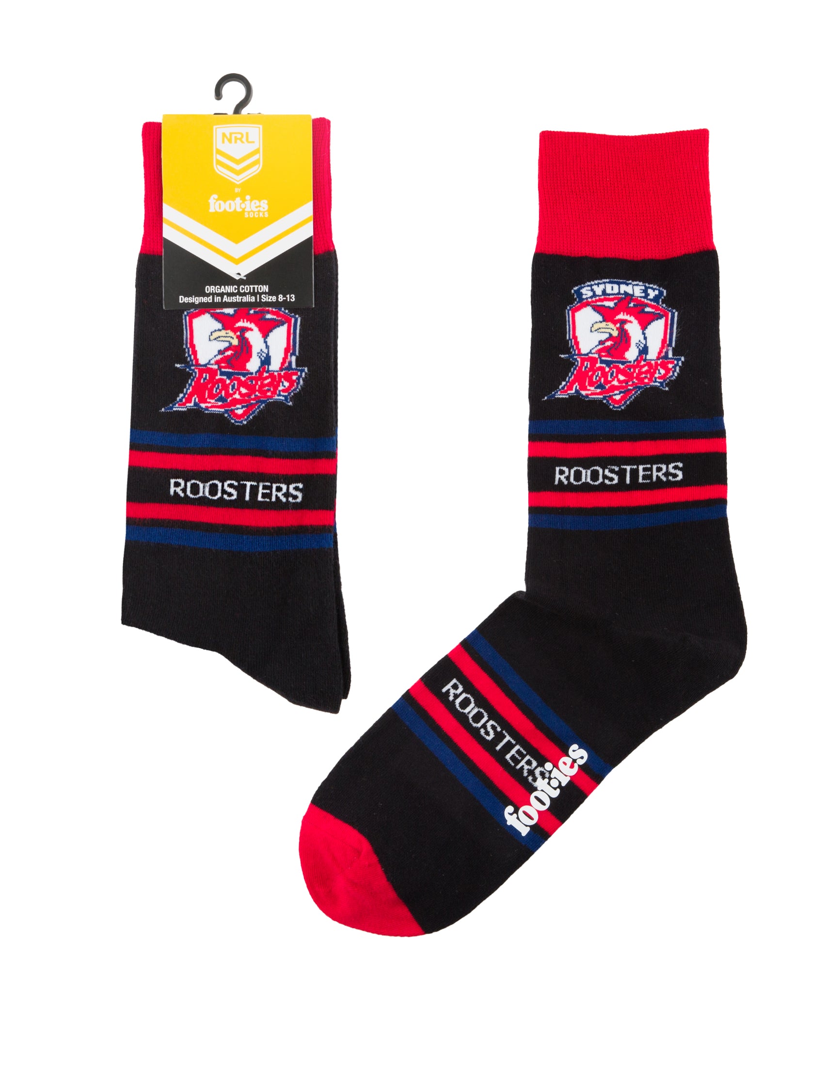 Sydney Rooster Stripe Organic Cotton Socks