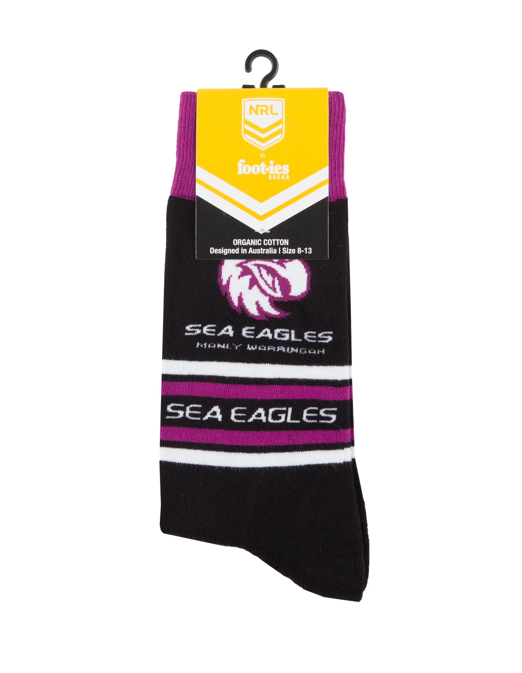 Manly-Warringah Sea Eagles Stripe Organic Cotton Socks
